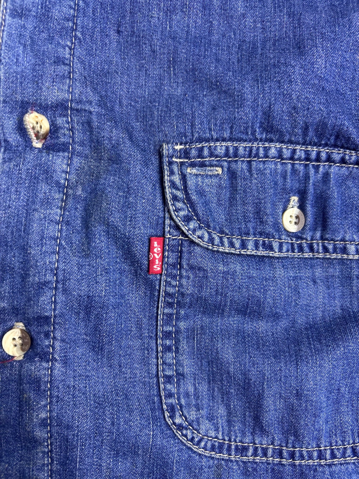 1995 LEVI'S DENIM SHACKET KOSZULO KURTKA 90S VINTAGE CZERWONA PODSZEWKA RARE