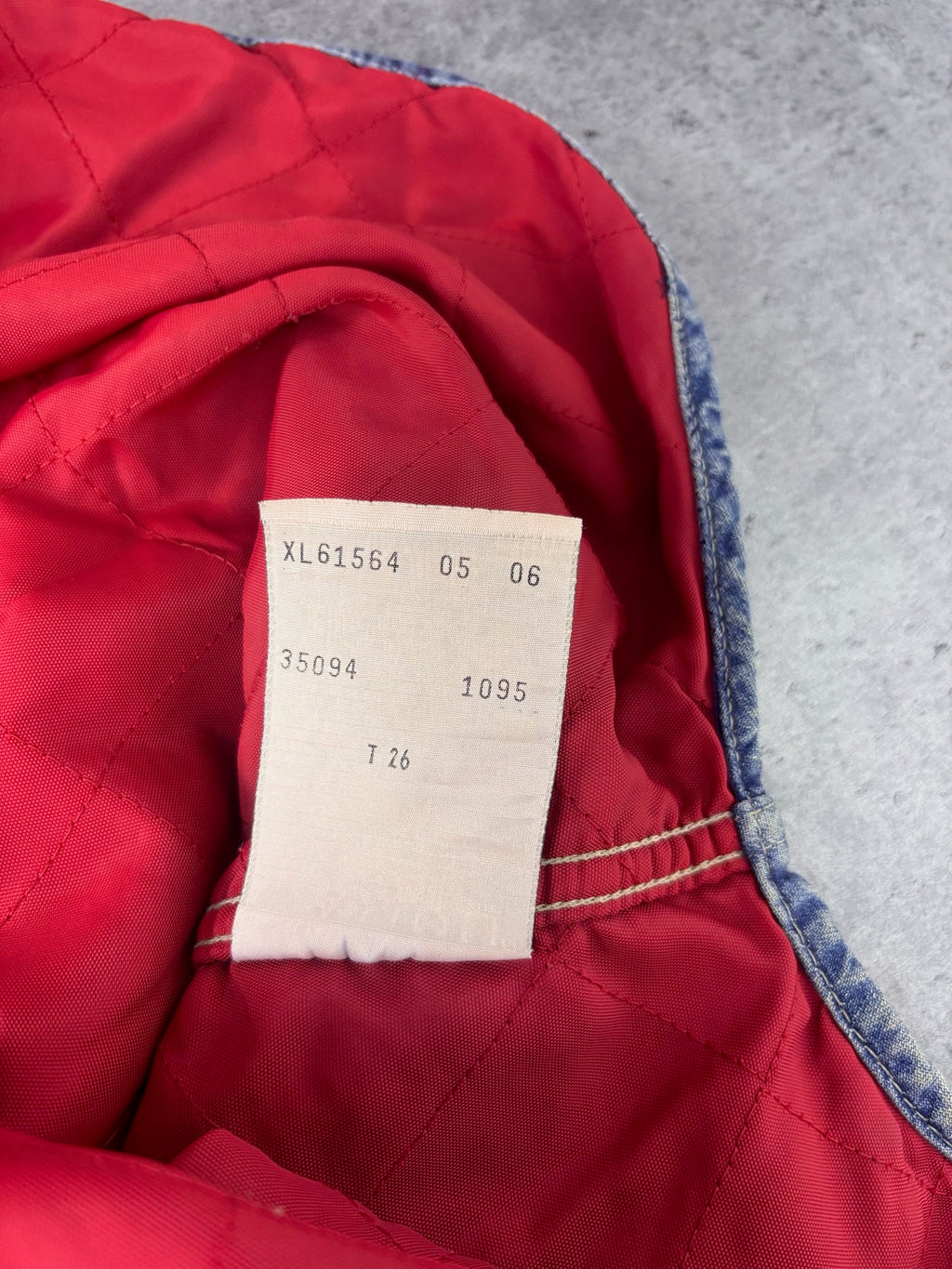 1995 LEVI'S DENIM SHACKET KOSZULO KURTKA 90S VINTAGE CZERWONA PODSZEWKA RARE