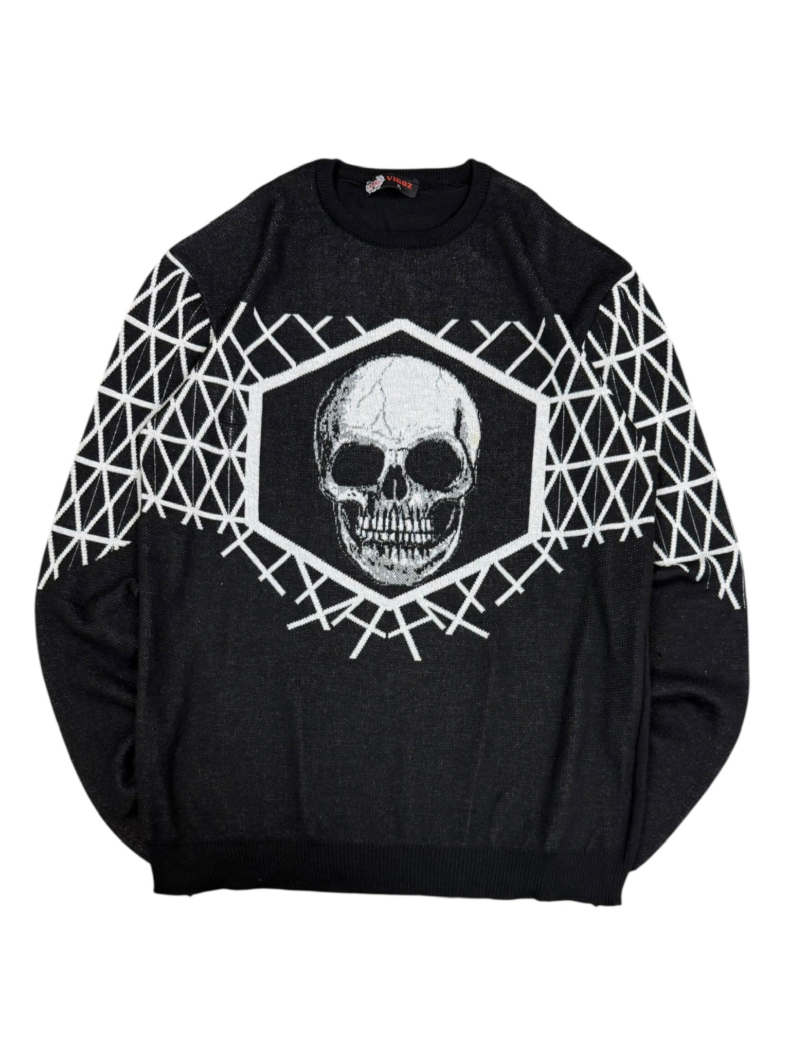 Avant Garde Vigoz Y2k Skull Sweater Men's Sweater Size XL