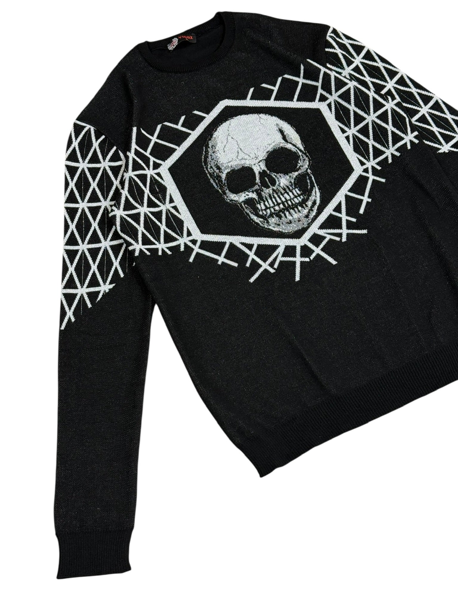 Avant Garde Vigoz Y2k Skull Sweater Men's Sweater Size XL