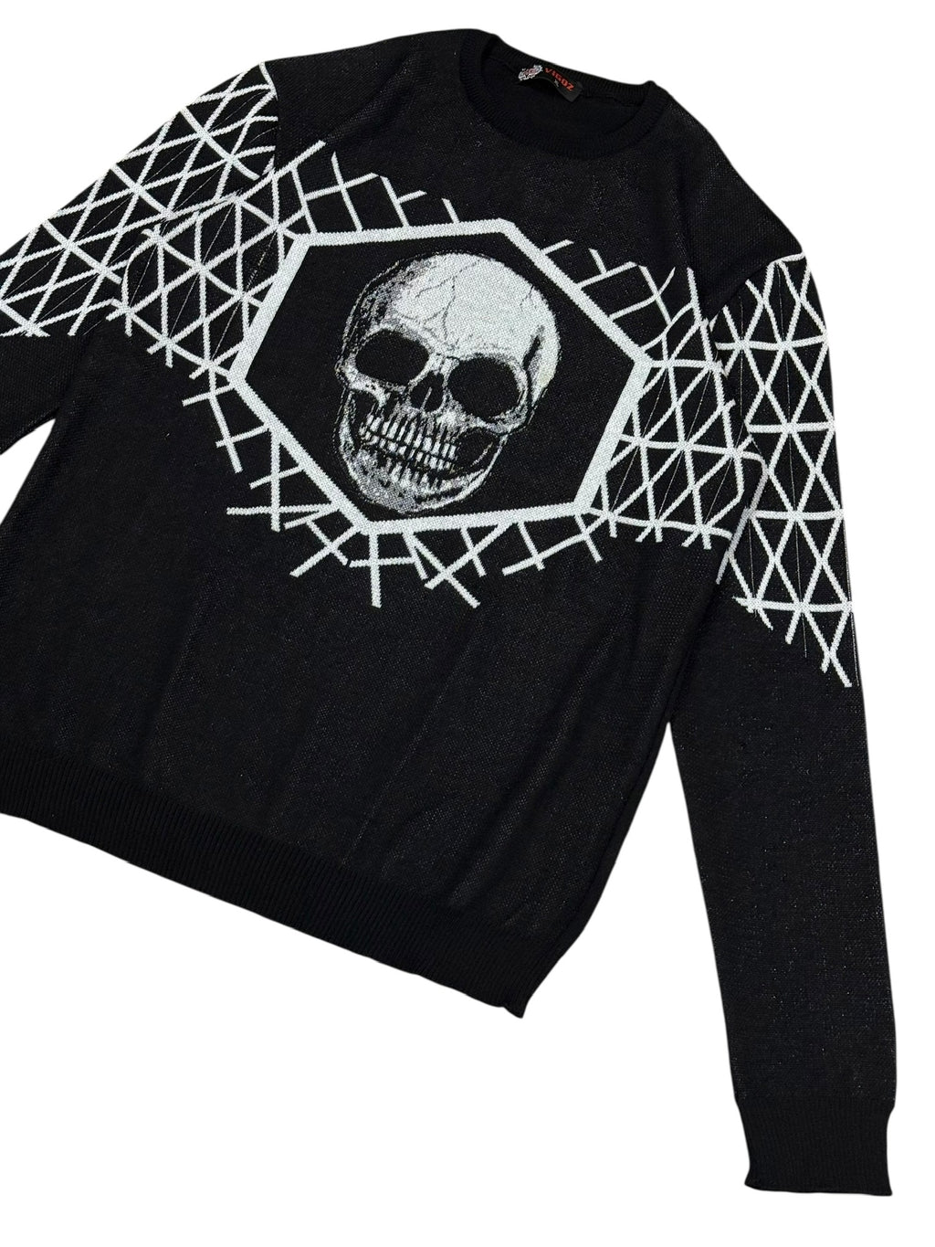 Avant Garde Vigoz Y2k Skull Sweater Men's Sweater Size XL