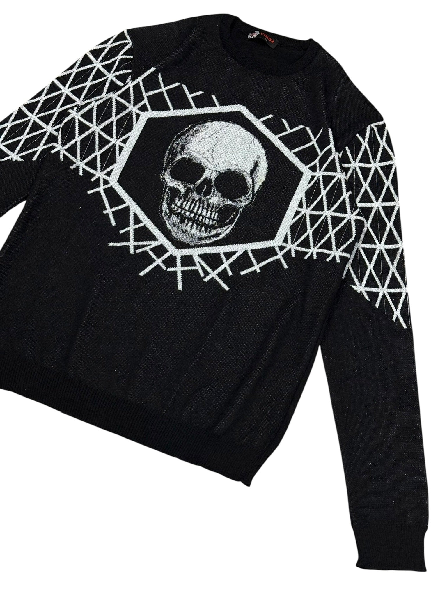 Avant Garde Vigoz Y2k Skull Sweater Men's Sweater Size XL