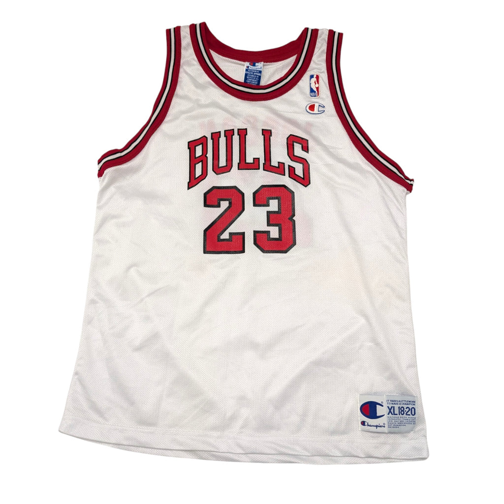 90s Michael Jordan Chicago Bulls Koszykarski Jersey Champion Home NBA