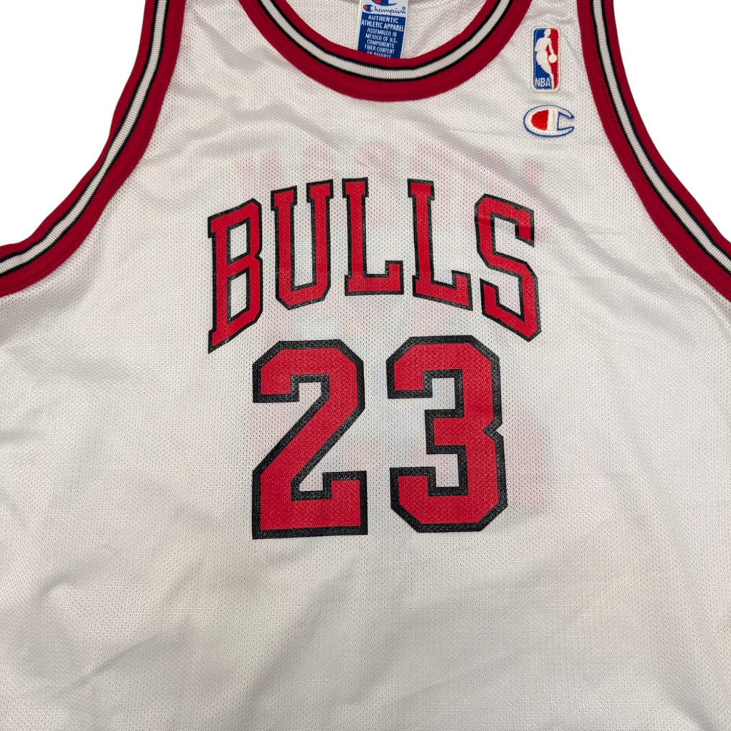 90s Michael Jordan Chicago Bulls Koszykarski Jersey Champion Home NBA