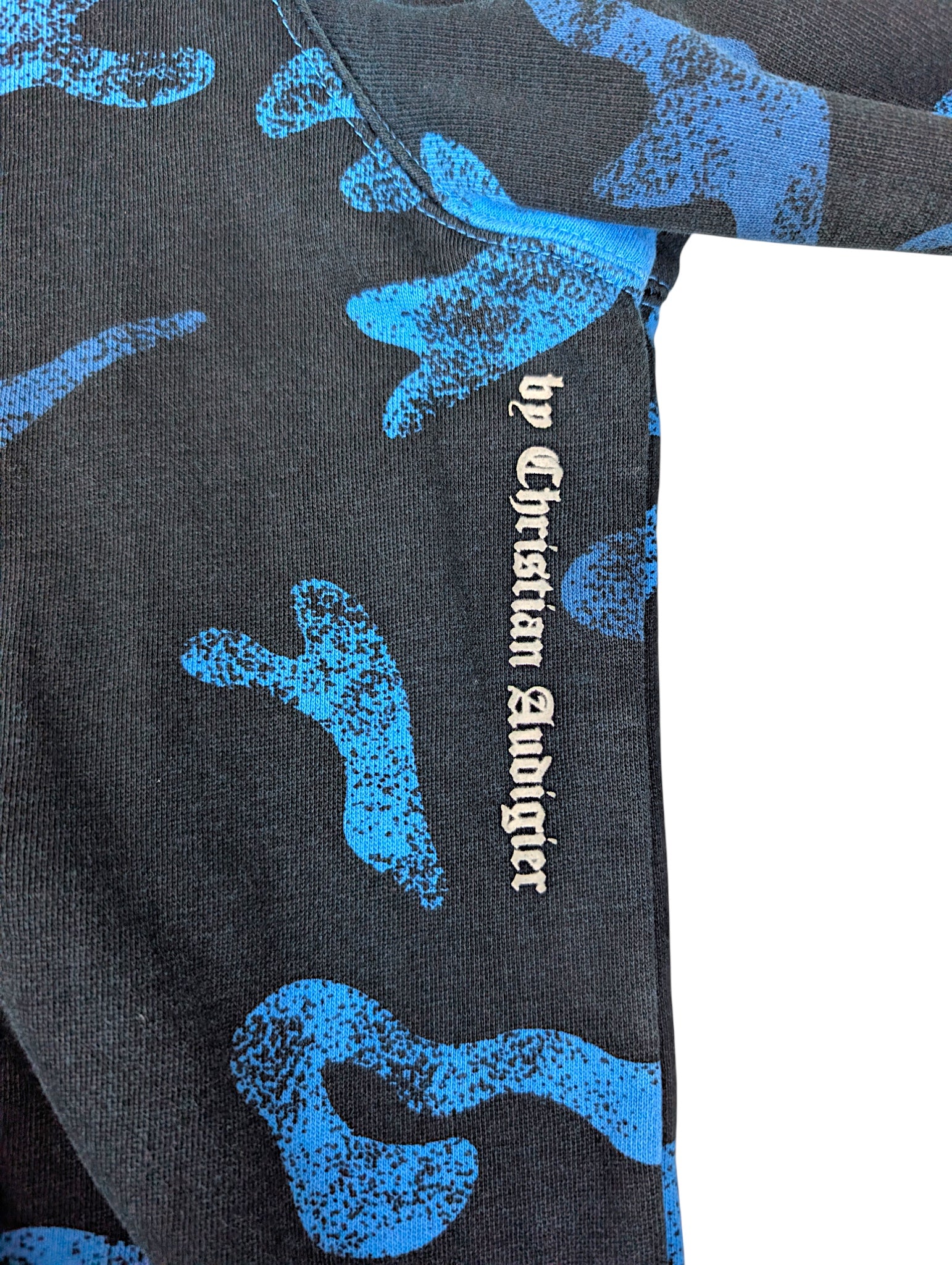 SMET by Christian Audigier Ed Hardy Style Bluza Camo Czaszki w kapturze y2k skull