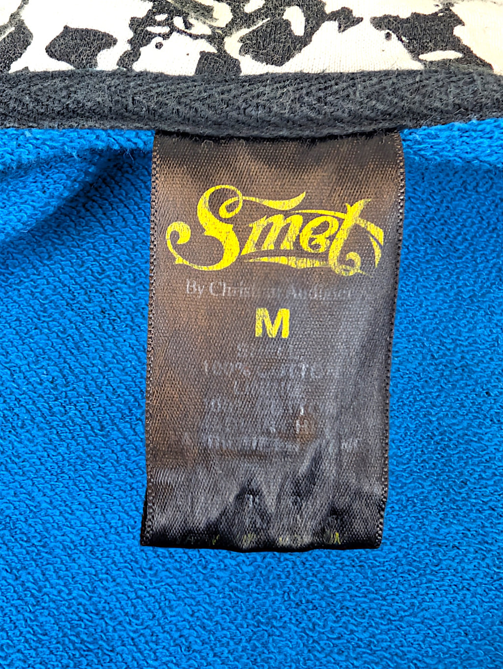 SMET by Christian Audigier Ed Hardy Style Bluza Camo Czaszki w kapturze y2k skull