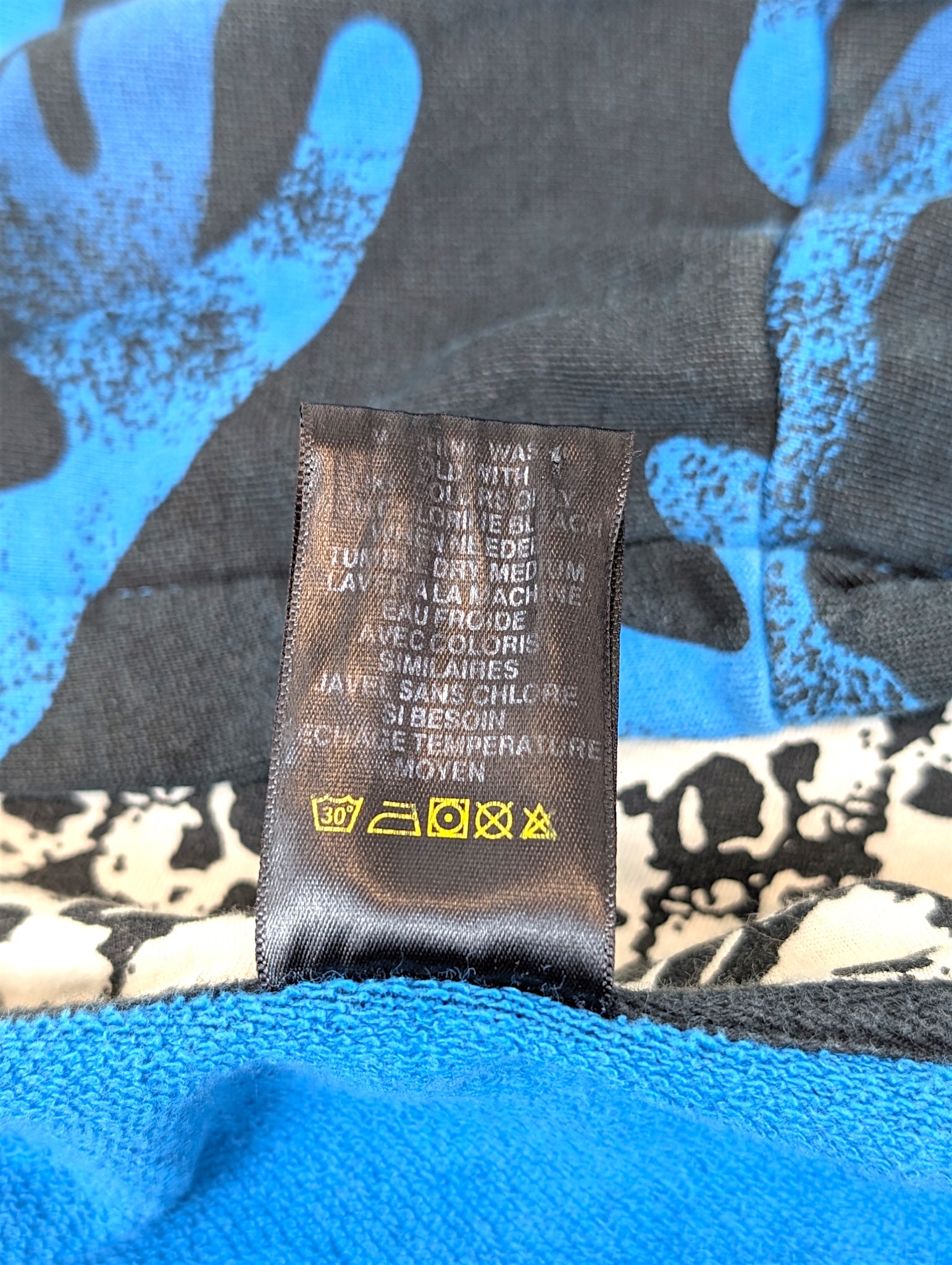 SMET by Christian Audigier Ed Hardy Style Bluza Camo Czaszki w kapturze y2k skull