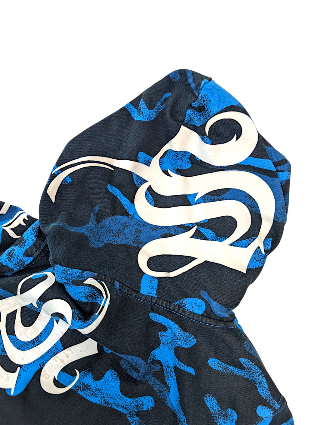 SMET by Christian Audigier Ed Hardy Style Bluza Camo Czaszki w kapturze y2k skull