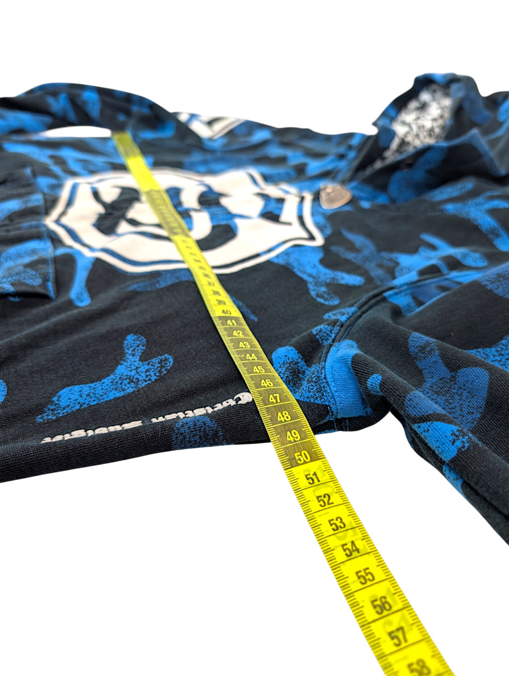 SMET by Christian Audigier Ed Hardy Style Bluza Camo Czaszki w kapturze y2k skull