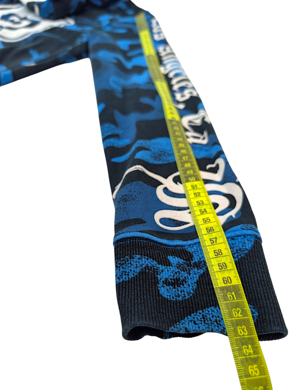 SMET by Christian Audigier Ed Hardy Style Bluza Camo Czaszki w kapturze y2k skull