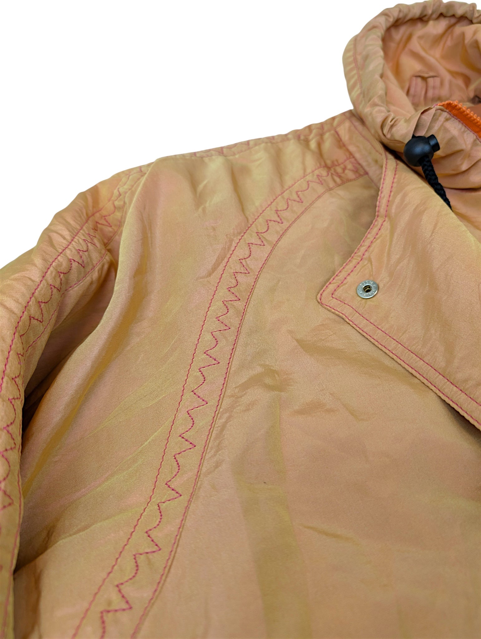 Vintage 90s Skii Puffer Jacket Kurtka Made in Italy Haft Słońca narciarska zimowa