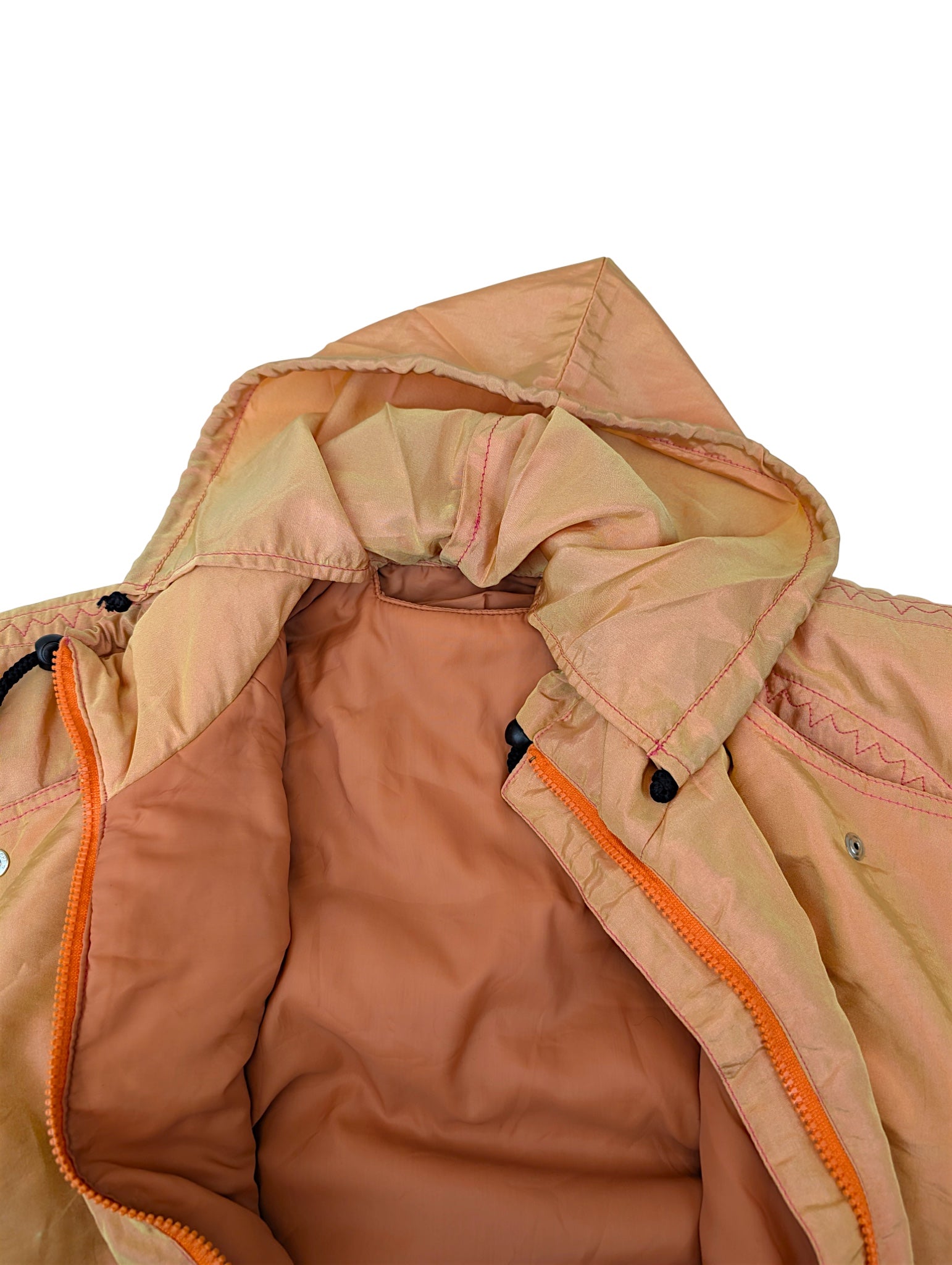 Vintage 90s Skii Puffer Jacket Kurtka Made in Italy Haft Słońca narciarska zimowa