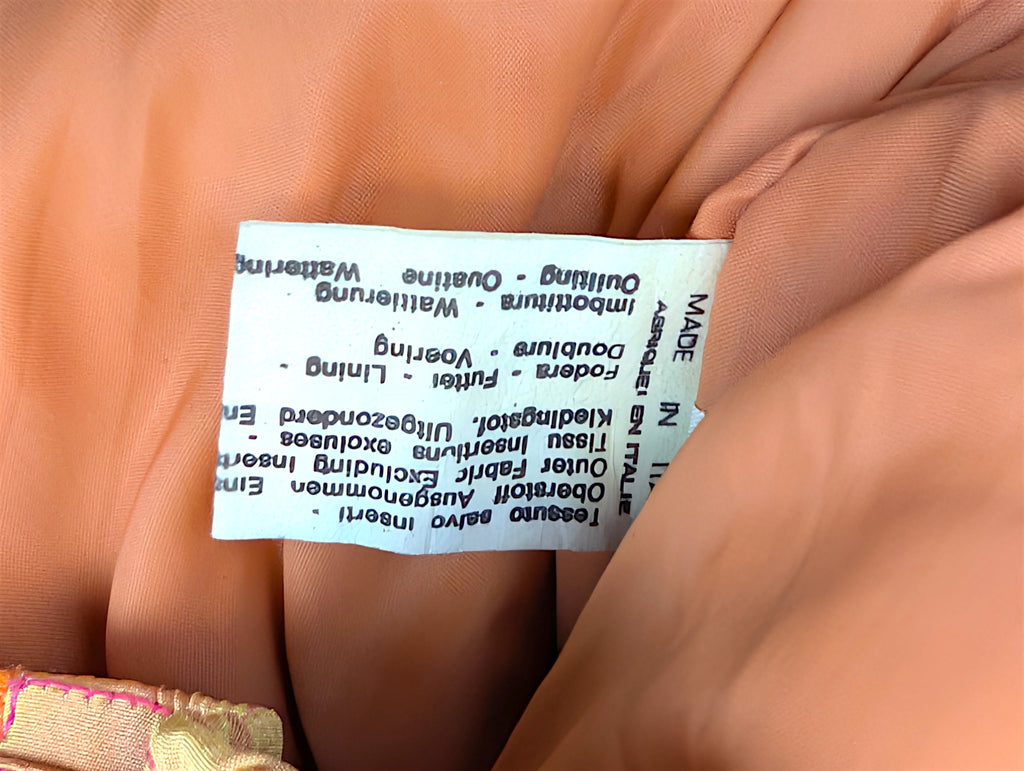 Vintage 90s Skii Puffer Jacket Kurtka Made in Italy Haft Słońca narciarska zimowa