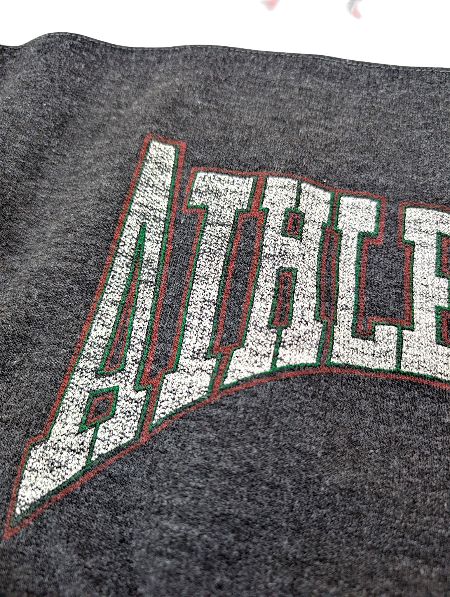 Vintage Bluza bez kaptura z nadrukiem baseball sweatshirt