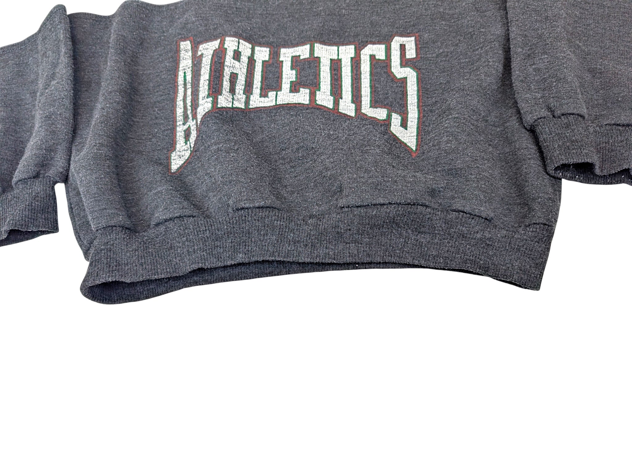 Vintage Bluza bez kaptura z nadrukiem baseball sweatshirt