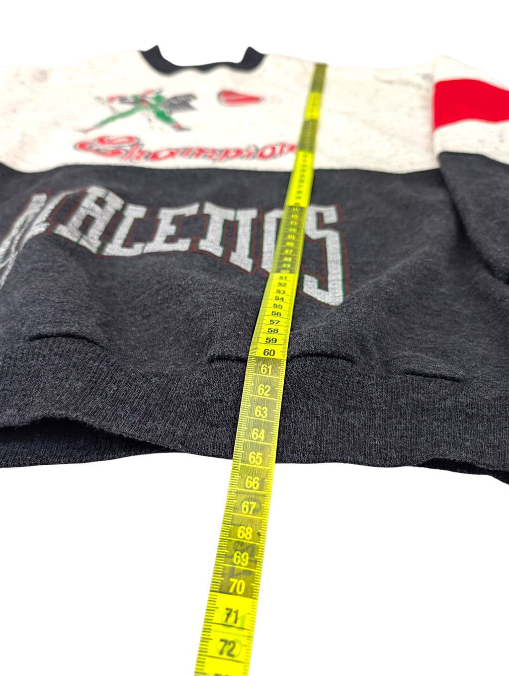 Vintage Bluza bez kaptura z nadrukiem baseball sweatshirt