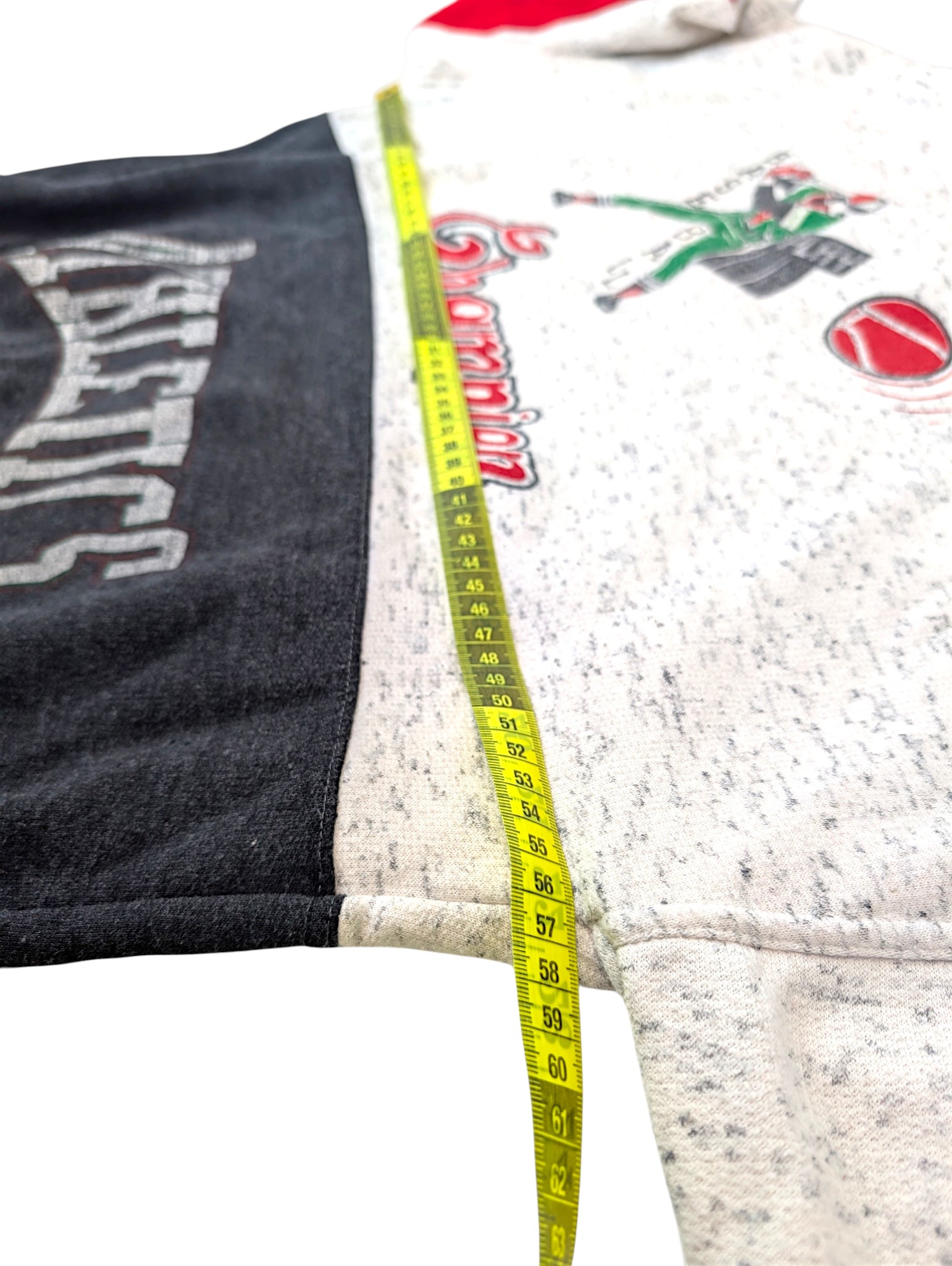 Vintage Bluza bez kaptura z nadrukiem baseball sweatshirt