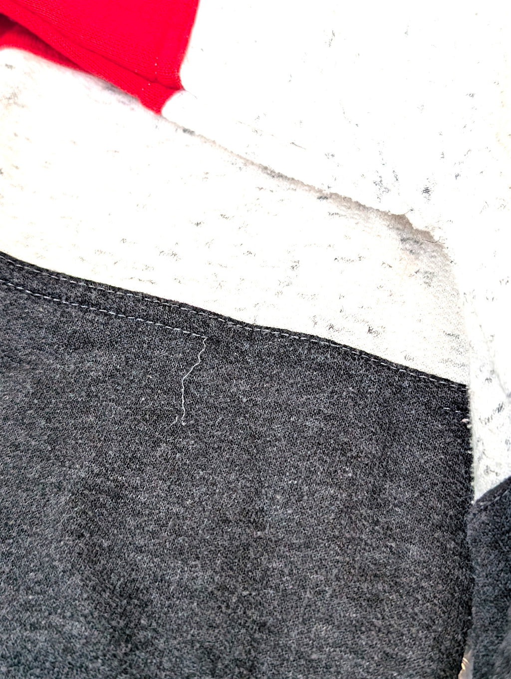 Vintage Bluza bez kaptura z nadrukiem baseball sweatshirt