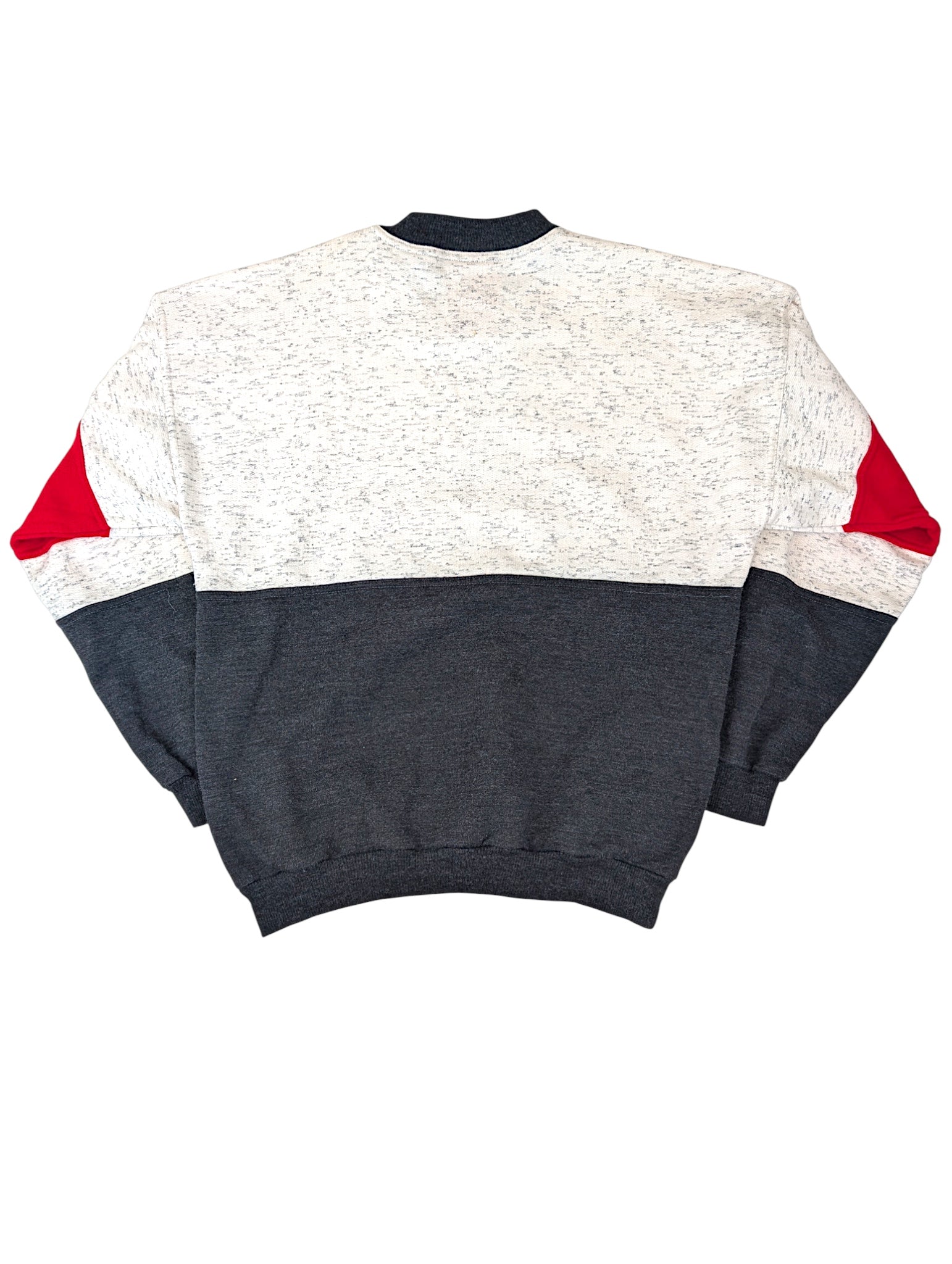 Vintage Bluza bez kaptura z nadrukiem baseball sweatshirt