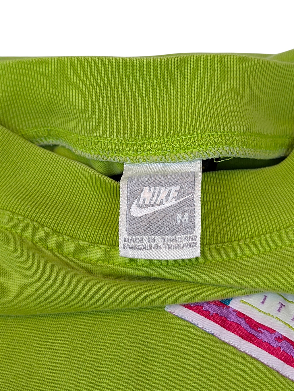 90s Nike Koszulka Heavyweight Bluzowa Z Nadrukiem Grafiką Zielona