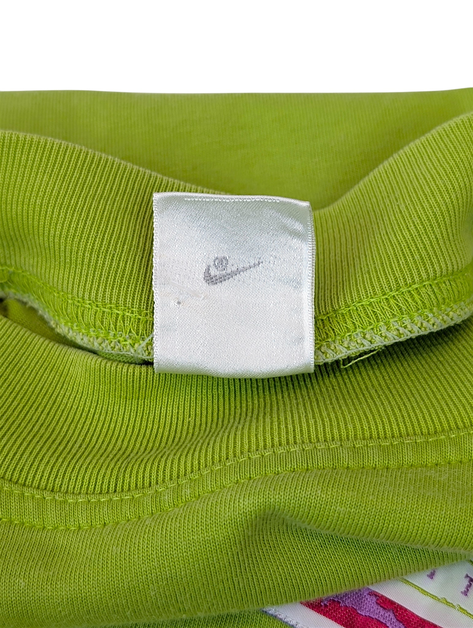 90s Nike Koszulka Heavyweight Bluzowa Z Nadrukiem Grafiką Zielona