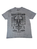 Afflcition Koszulka Grunge Punk Czaszka Orzeł Skull Y2k 2XL