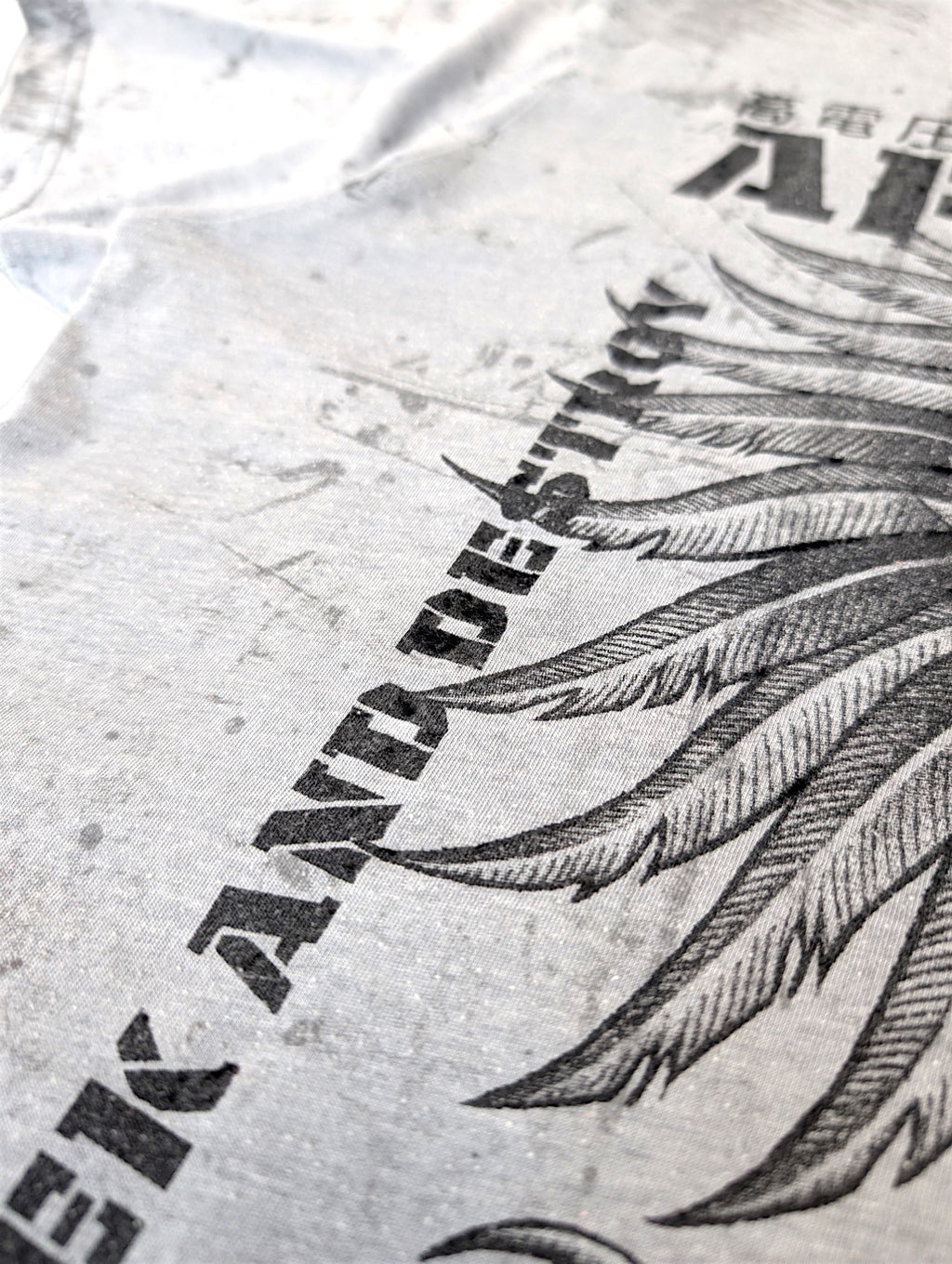 Afflcition Koszulka Grunge Punk Czaszka Orzeł Skull Y2k 2XL