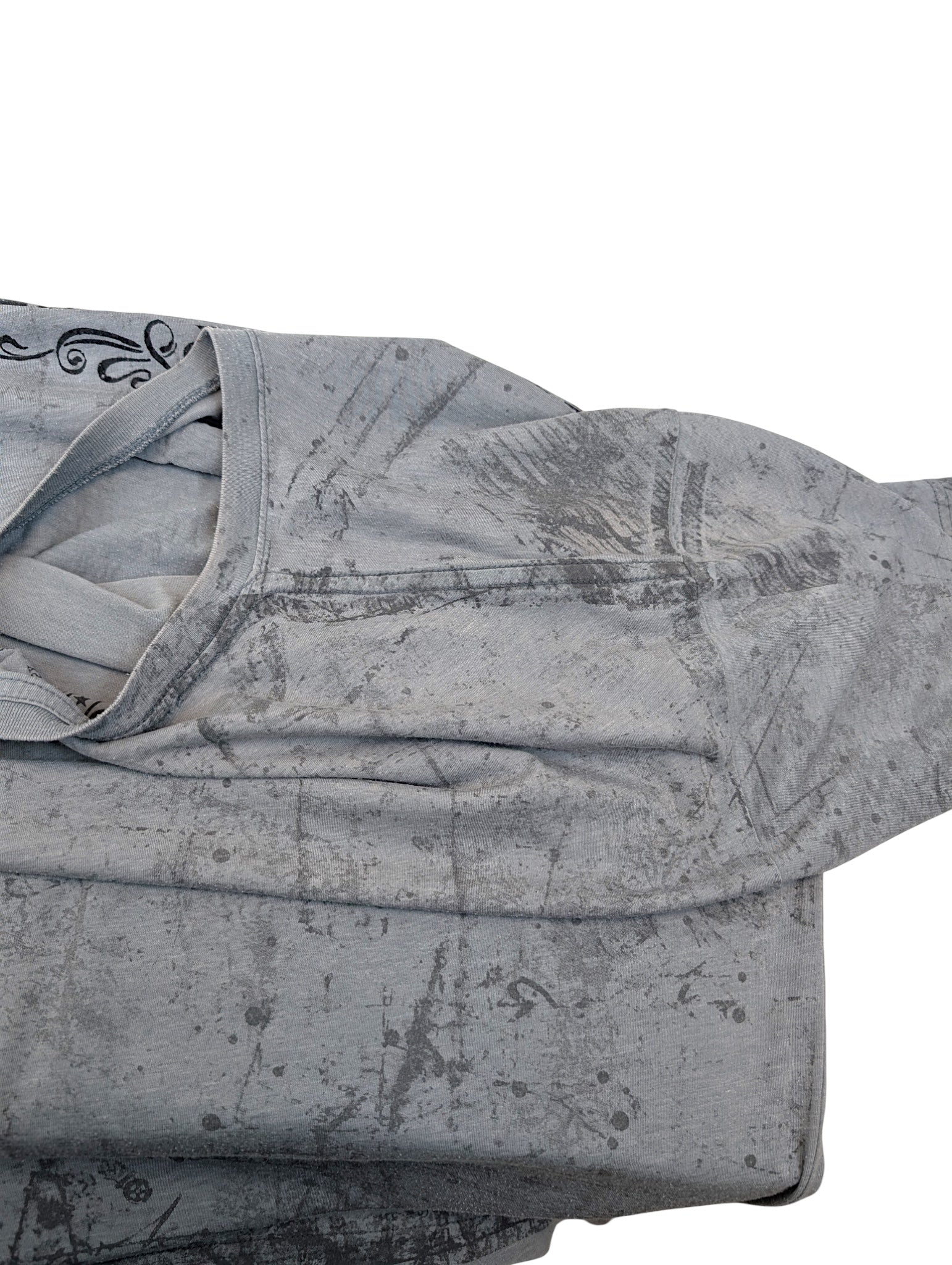 Afflcition Koszulka Grunge Punk Czaszka Orzeł Skull Y2k 2XL