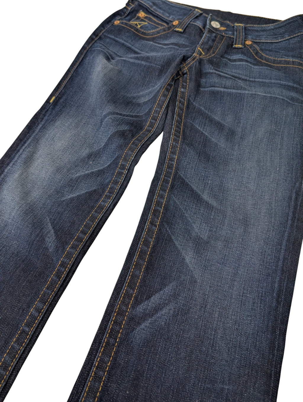 Made in USA True Religion Spodnie Jeansowe Jeansy Damskie Proste Straight Leg