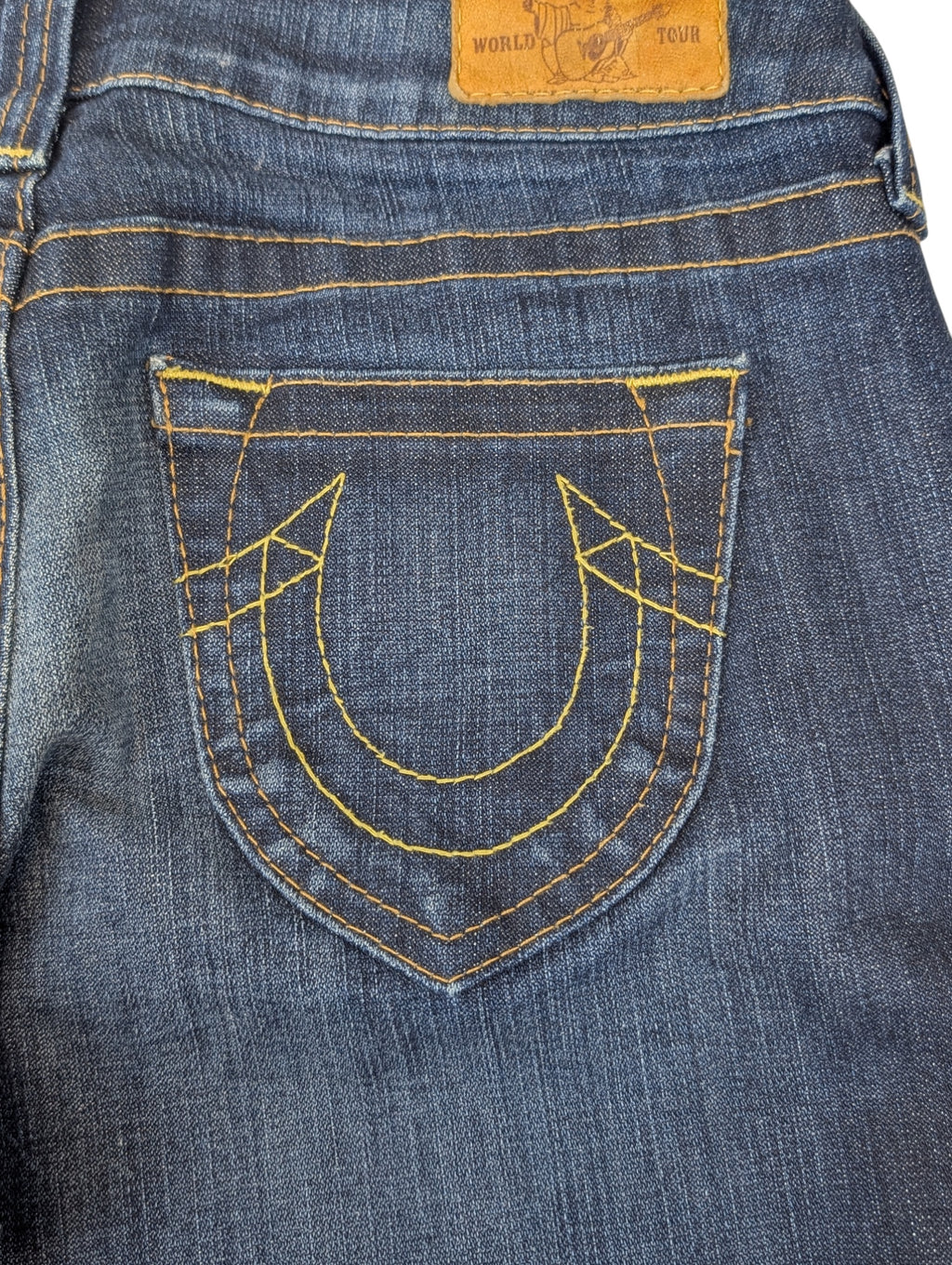 Made in USA True Religion Spodnie Jeansowe Jeansy Damskie Proste Straight Leg