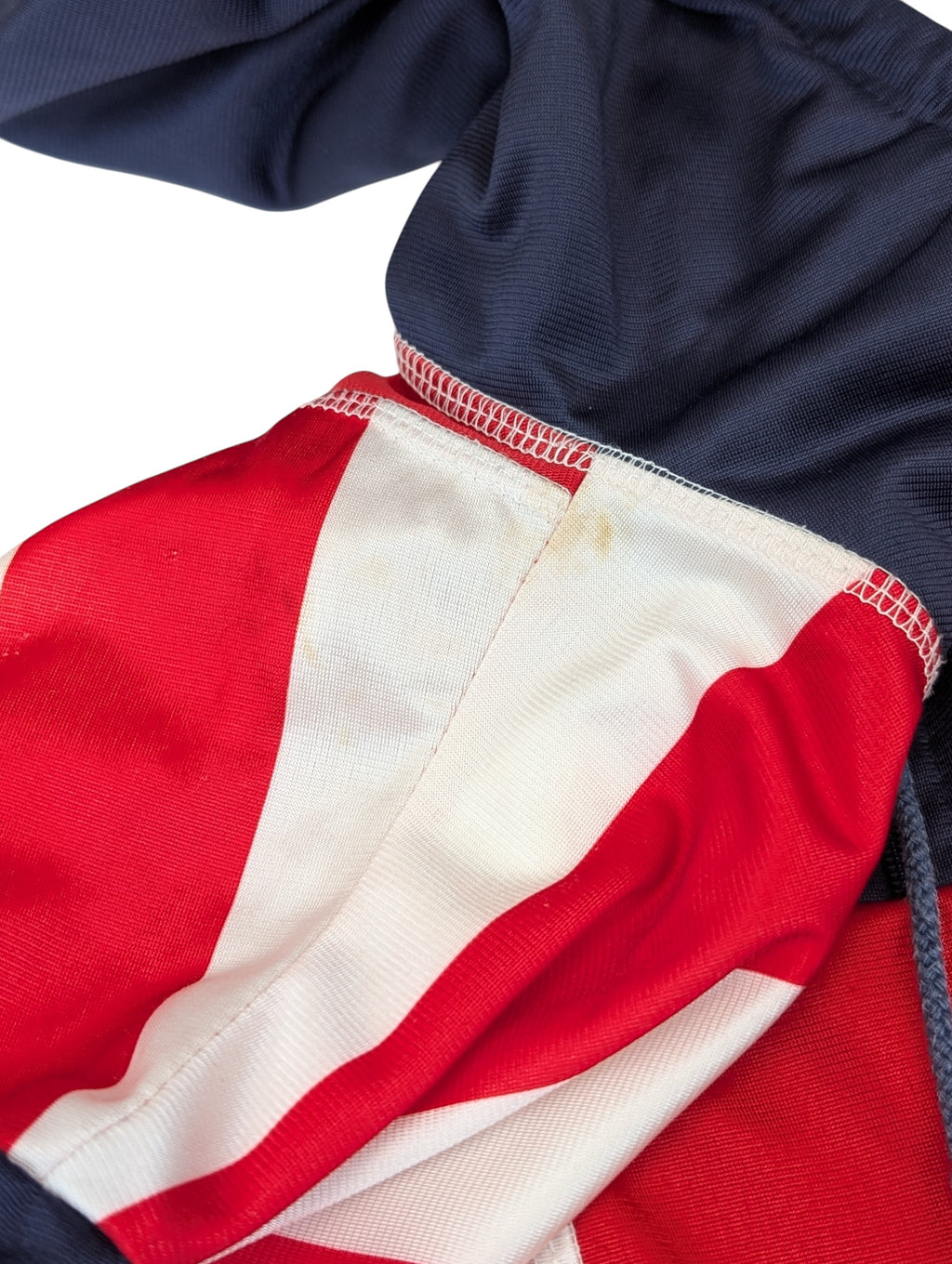 90s Striped Adidas Quarter Zip Bluza Oldschool Vintage