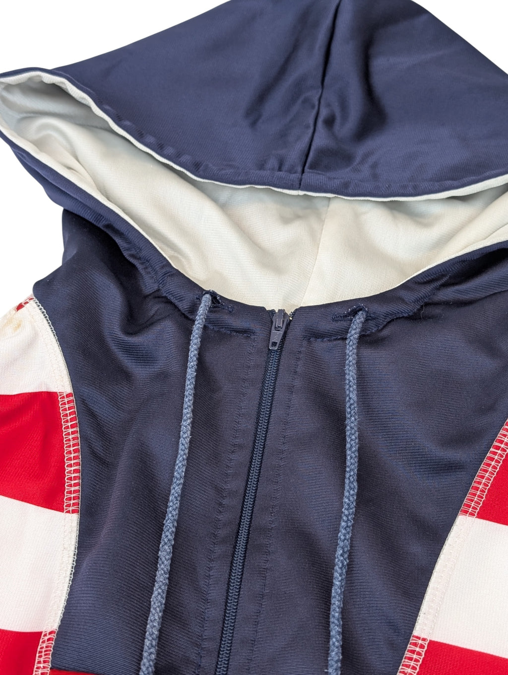 90s Striped Adidas Quarter Zip Bluza Oldschool Vintage