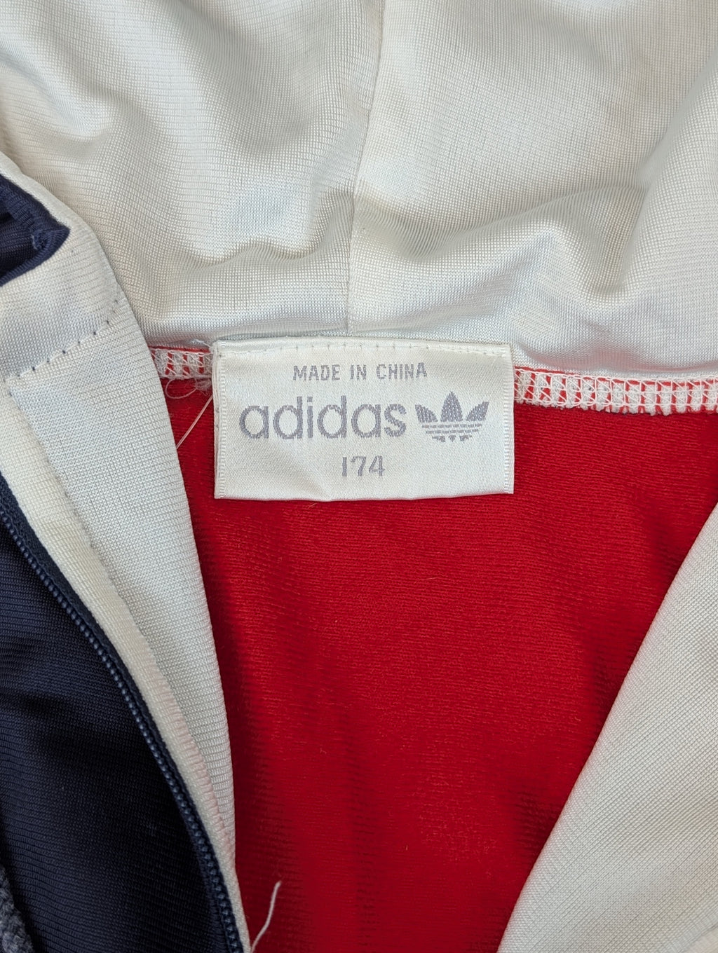 90s Striped Adidas Quarter Zip Bluza Oldschool Vintage
