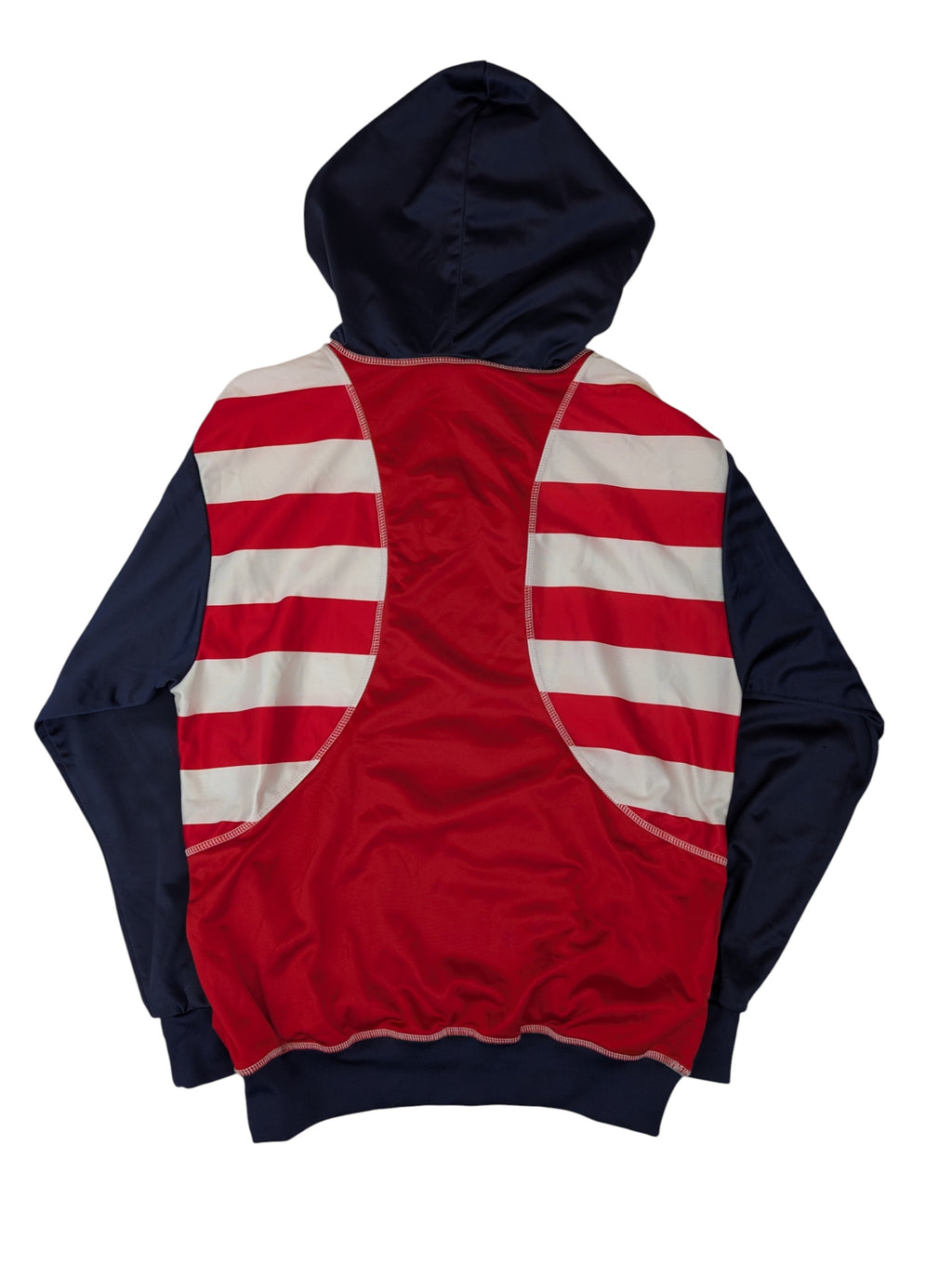 90s Striped Adidas Quarter Zip Bluza Oldschool Vintage