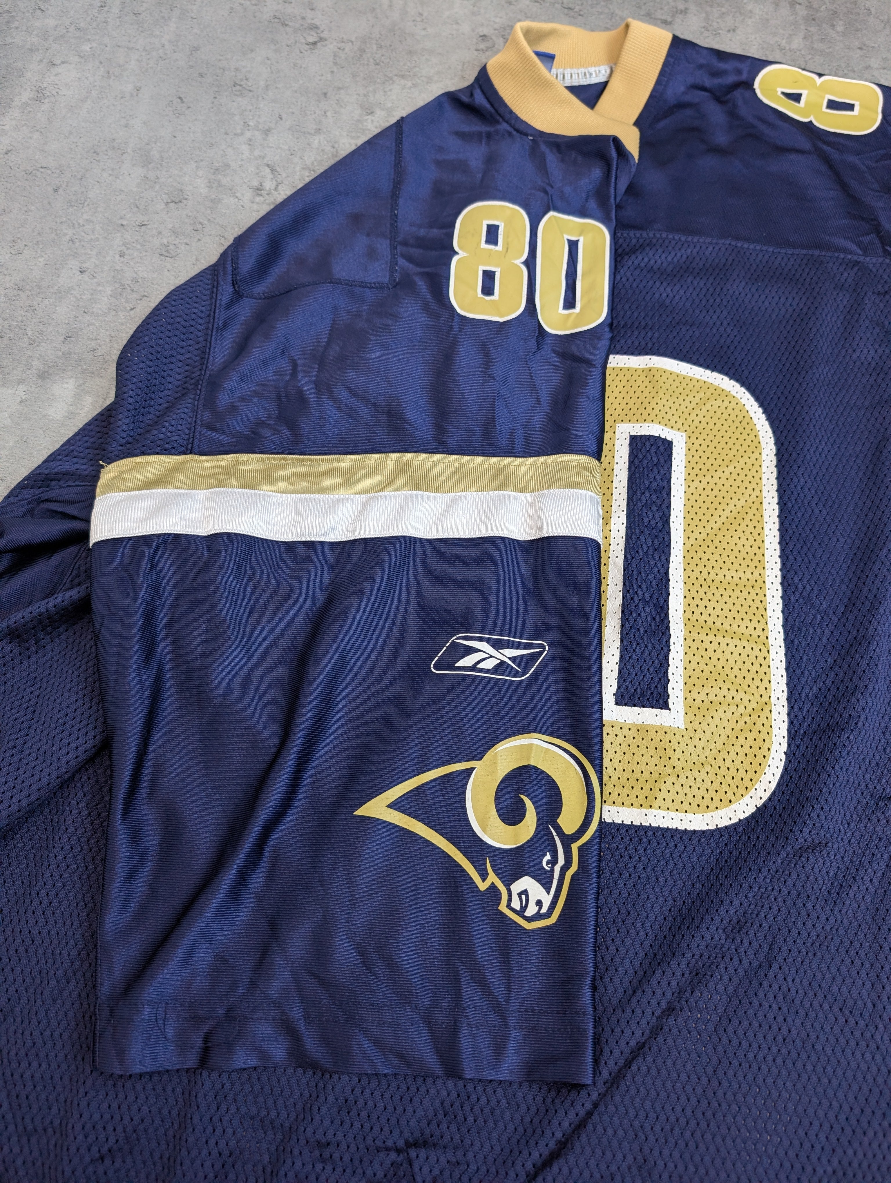 Vintage St. Louis Rams Football NFL Rugby Jersey Oversized Koszulka Futbolowa Reebok y2k
