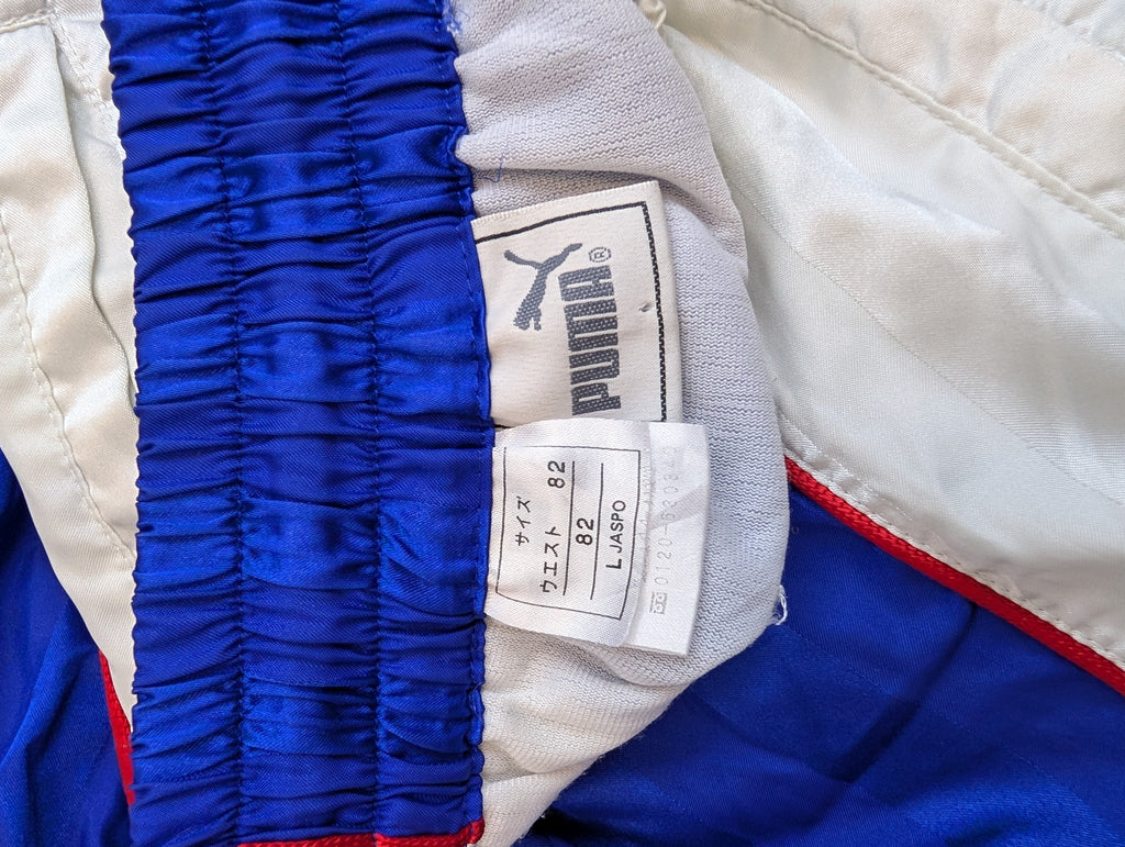 Puma Wide Leg Tracksuit Pants Baggy Spodnie Dresowe Track Szelesty Oldschool Świecące Japońskie 90s Vintage