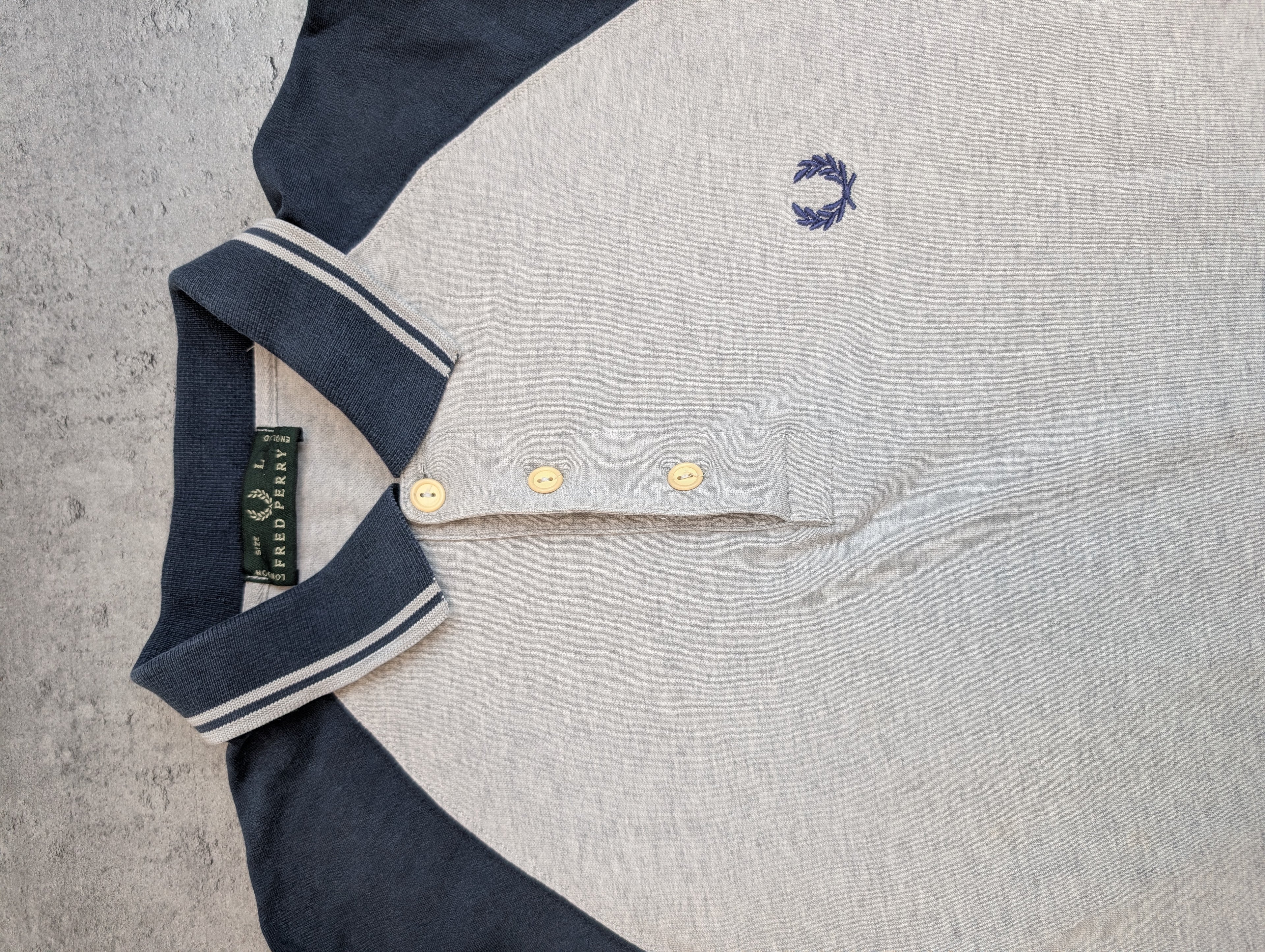 Fred Perry Polo z Długim Rękawem Koszulka z Kołnierzykiem Dlegancka Old Money Preppy