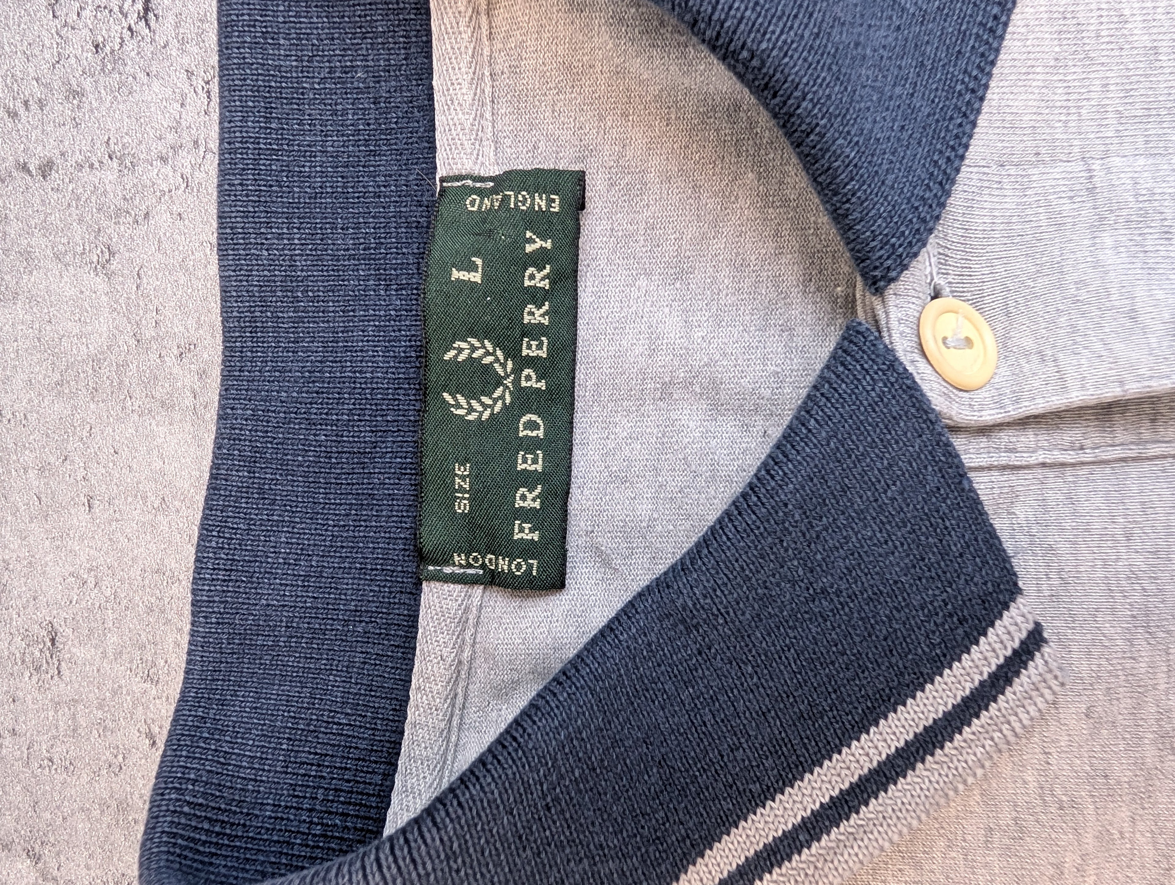 Fred Perry Polo z Długim Rękawem Koszulka z Kołnierzykiem Dlegancka Old Money Preppy