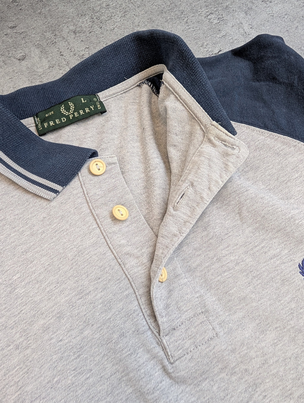 Fred Perry Polo z Długim Rękawem Koszulka z Kołnierzykiem Dlegancka Old Money Preppy