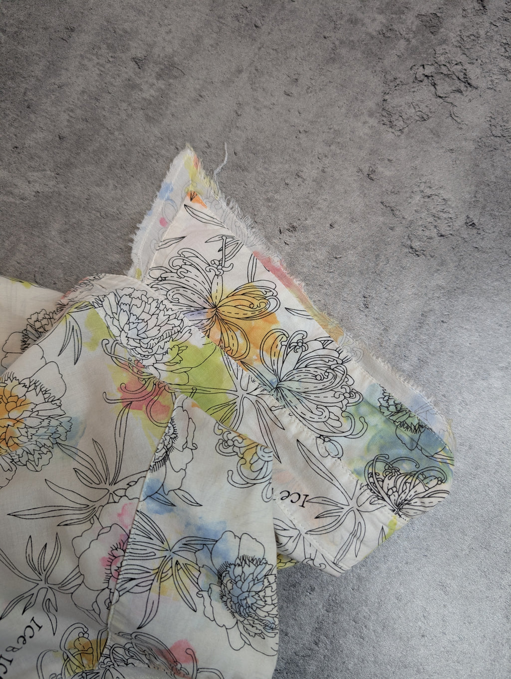 Iceberg Bawełniana Vintage Damska Koszula w Kwiatki Premium Włoska Elegancka AOP letnia wiosenna  Iceberg Premium Bawełniana Koszula Dlugosc 71 cm Klatka 48 cm Rękaw od pachy 50 cm