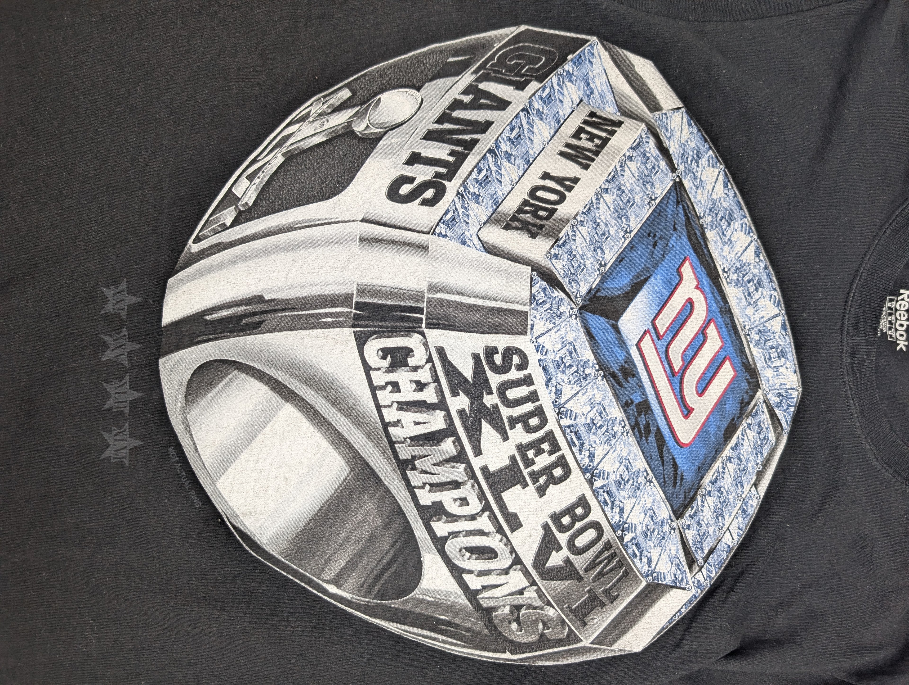 2012 Super Bowl Champions New York Giants NFL koszulka z grafiką american football