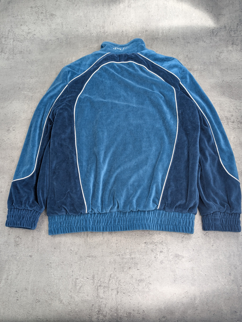 2000s Sean John Velour Tracksuit Jacket Bluza Welurowa HipHop Rap Rozpinana Oversized