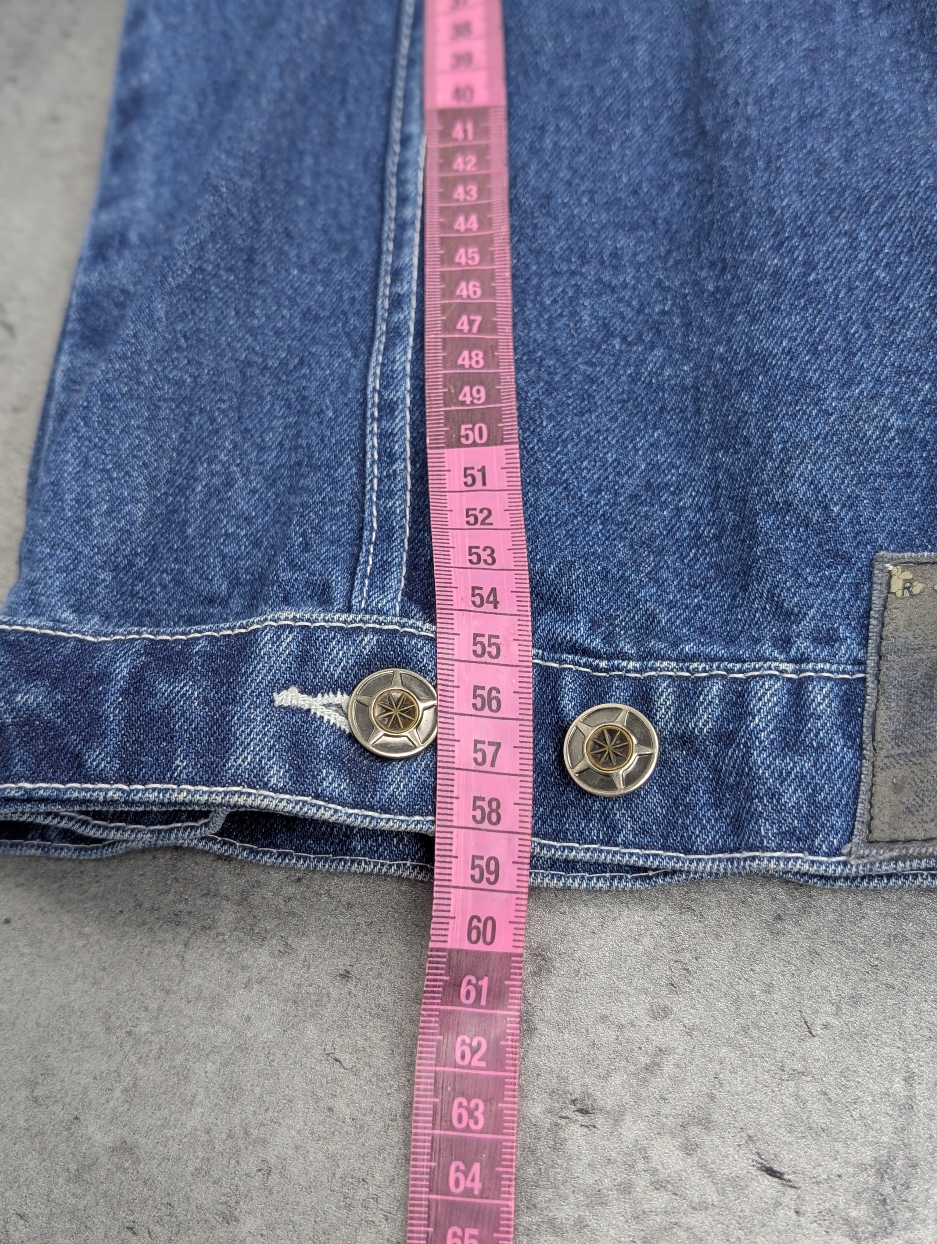 Raw Blue 2000s Embroidered Y2K Skater Trucker Denim Jacket Katana Jeansowa Kurtka Vintage Hiphop