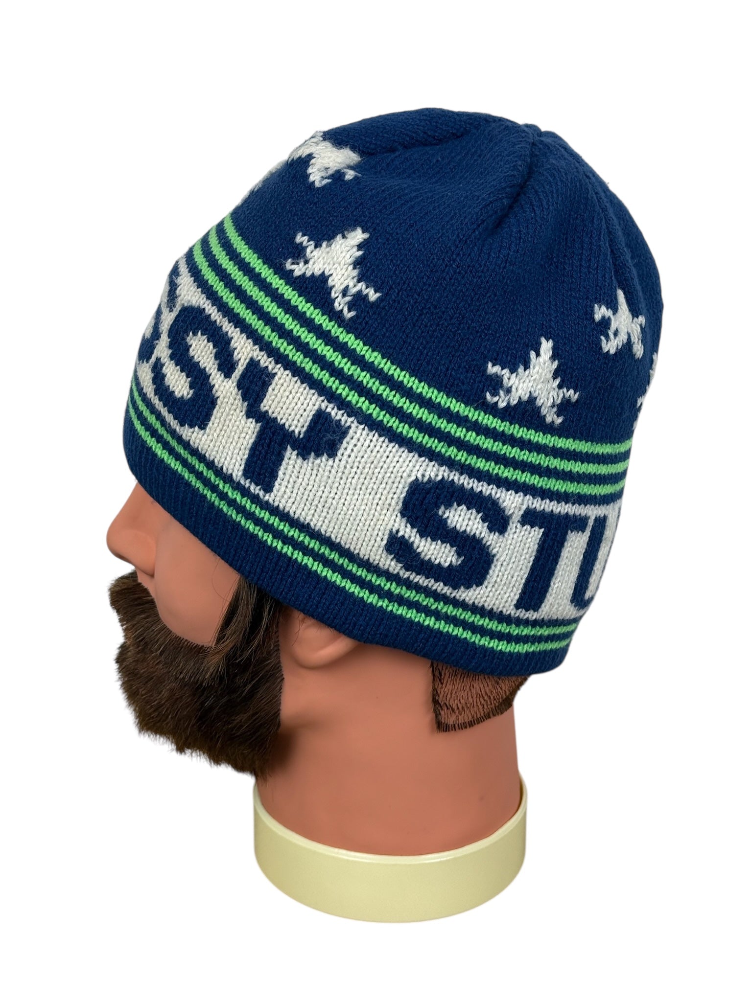 Vintage 90s Stussy Bon Bon Knit Cap Hat One Size