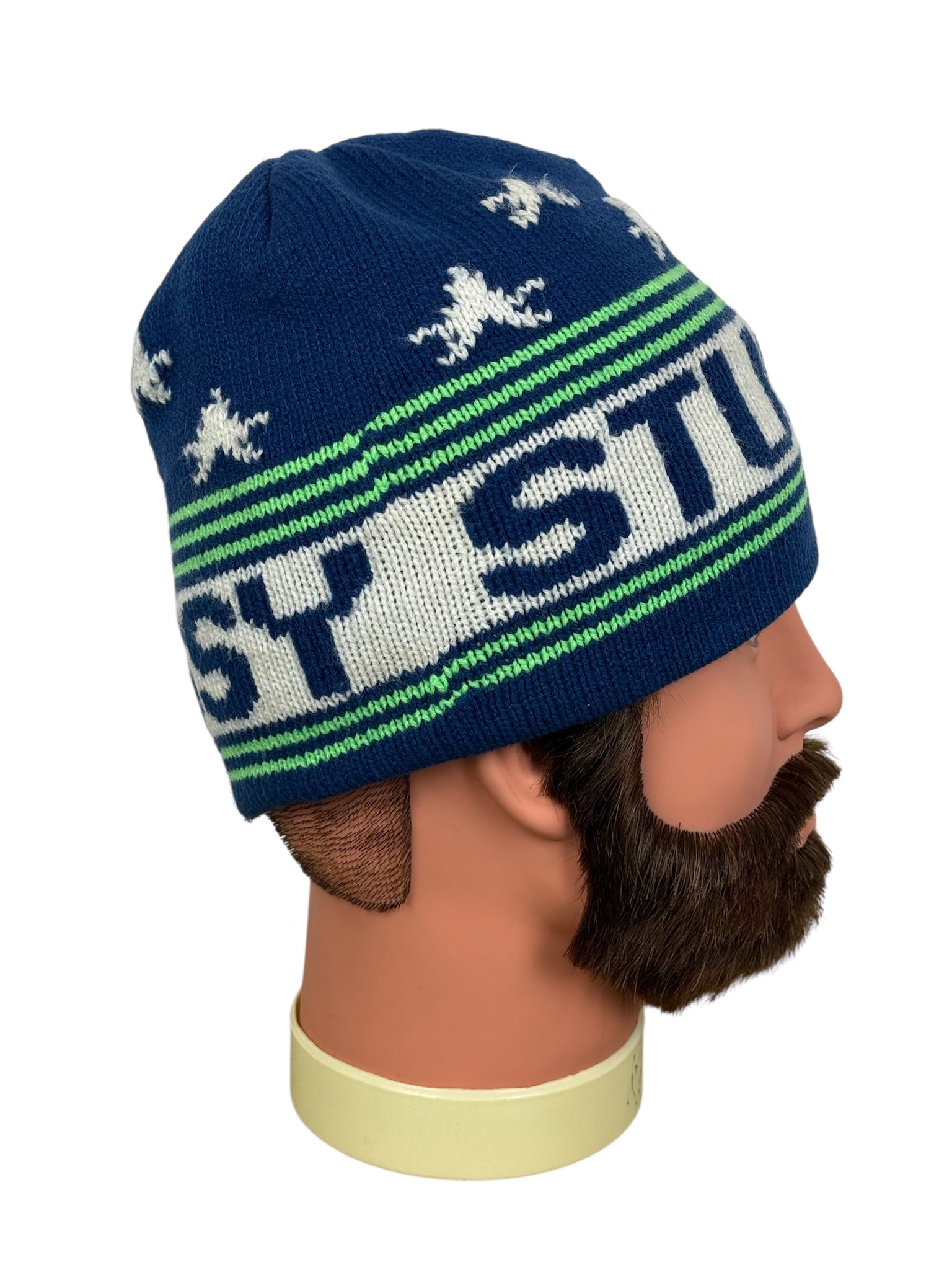 Vintage 90s Stussy Bon Bon Knit Cap Hat One Size