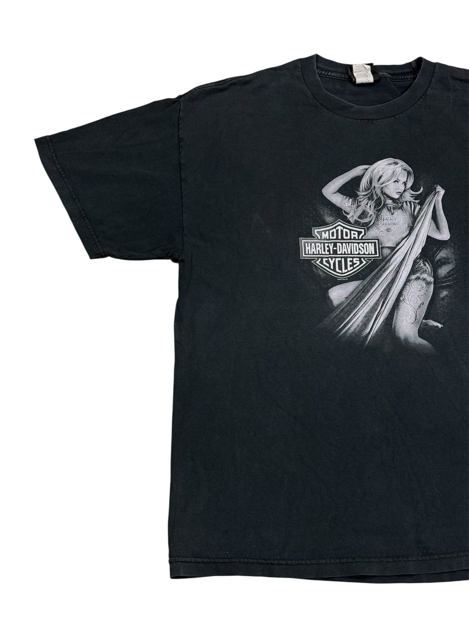 Vintage Harley Davidson Czech Republic T-shirt Black Size XL