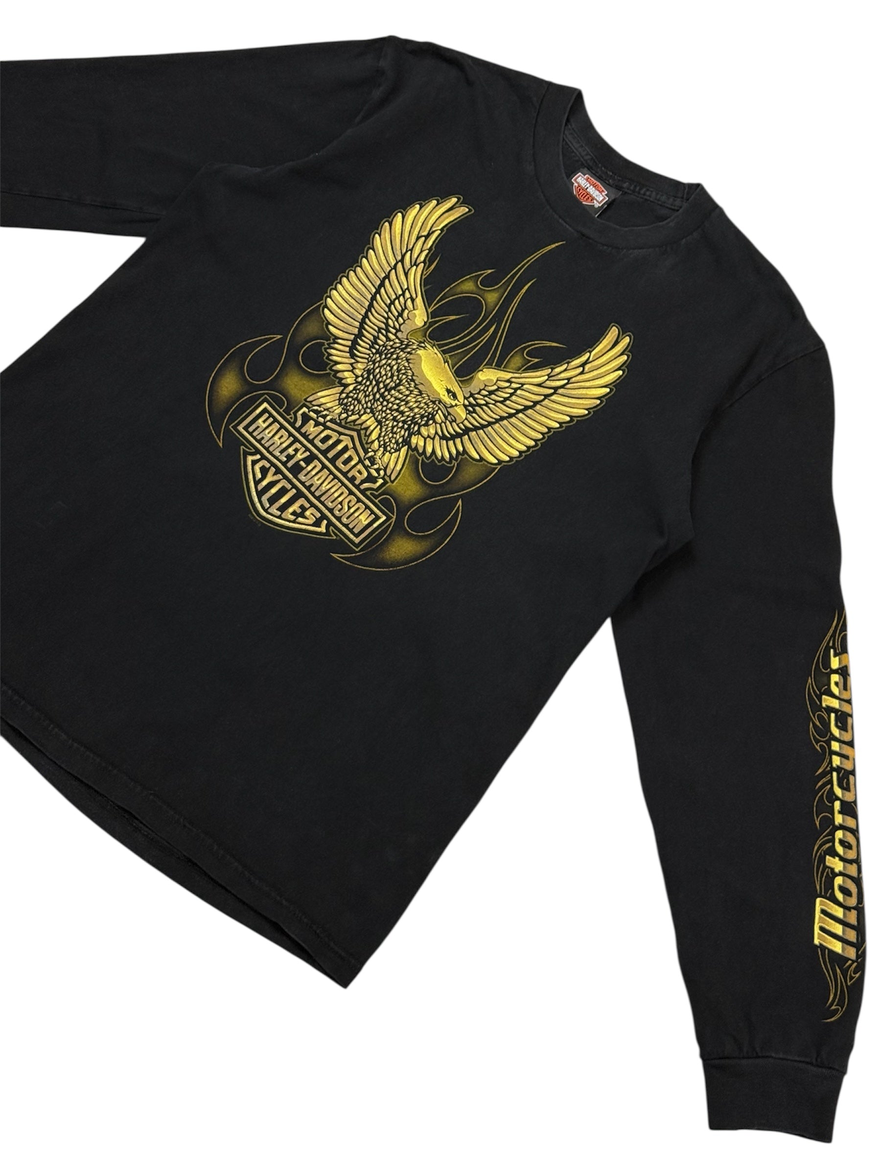 Vintage Harley Davidson Eagles Graphic Durango Silverton Colorado Long Sleeve Size L