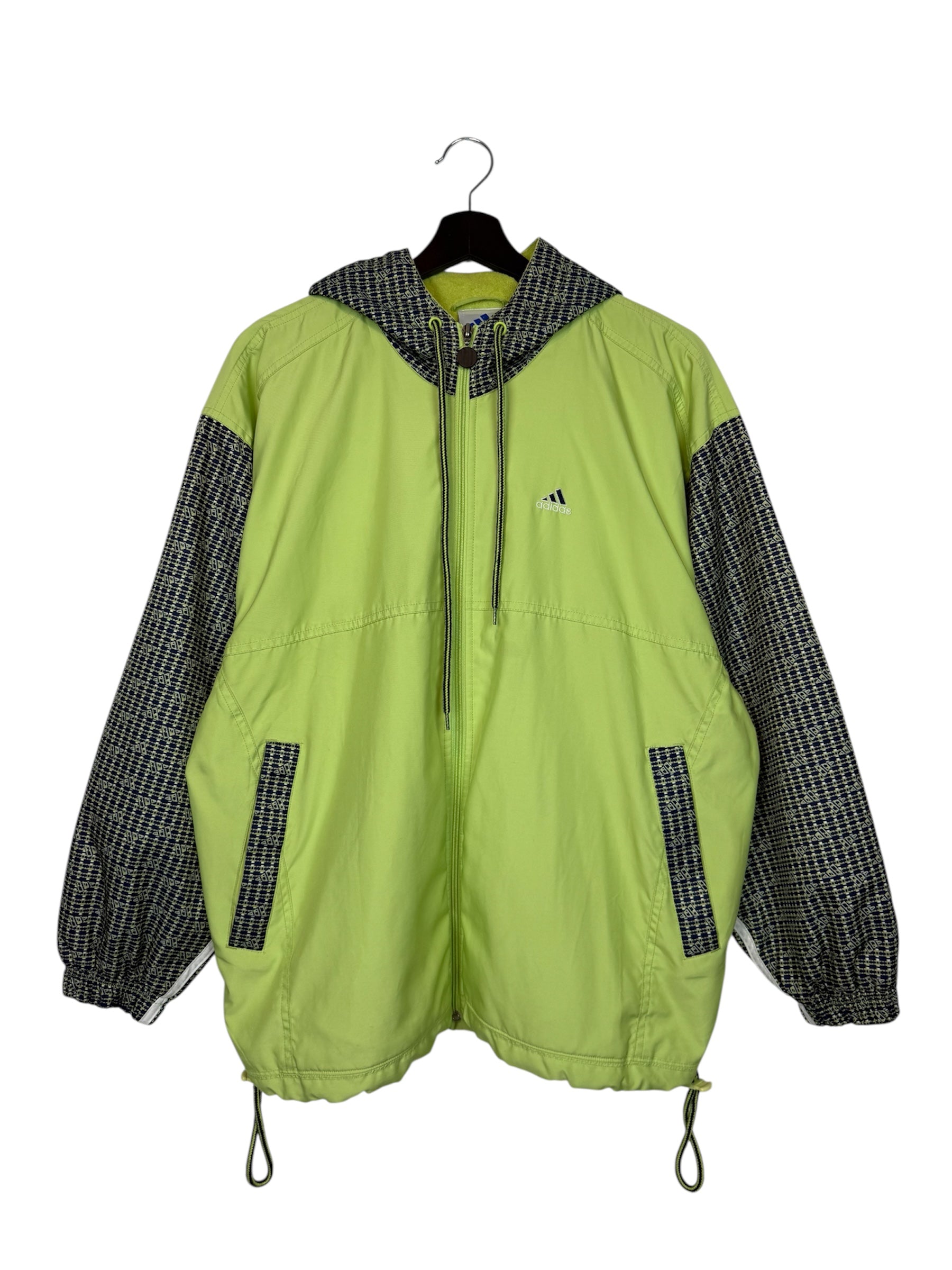 Vintage 90s Adidas Logo Windbreaker Jacket Actual Size M