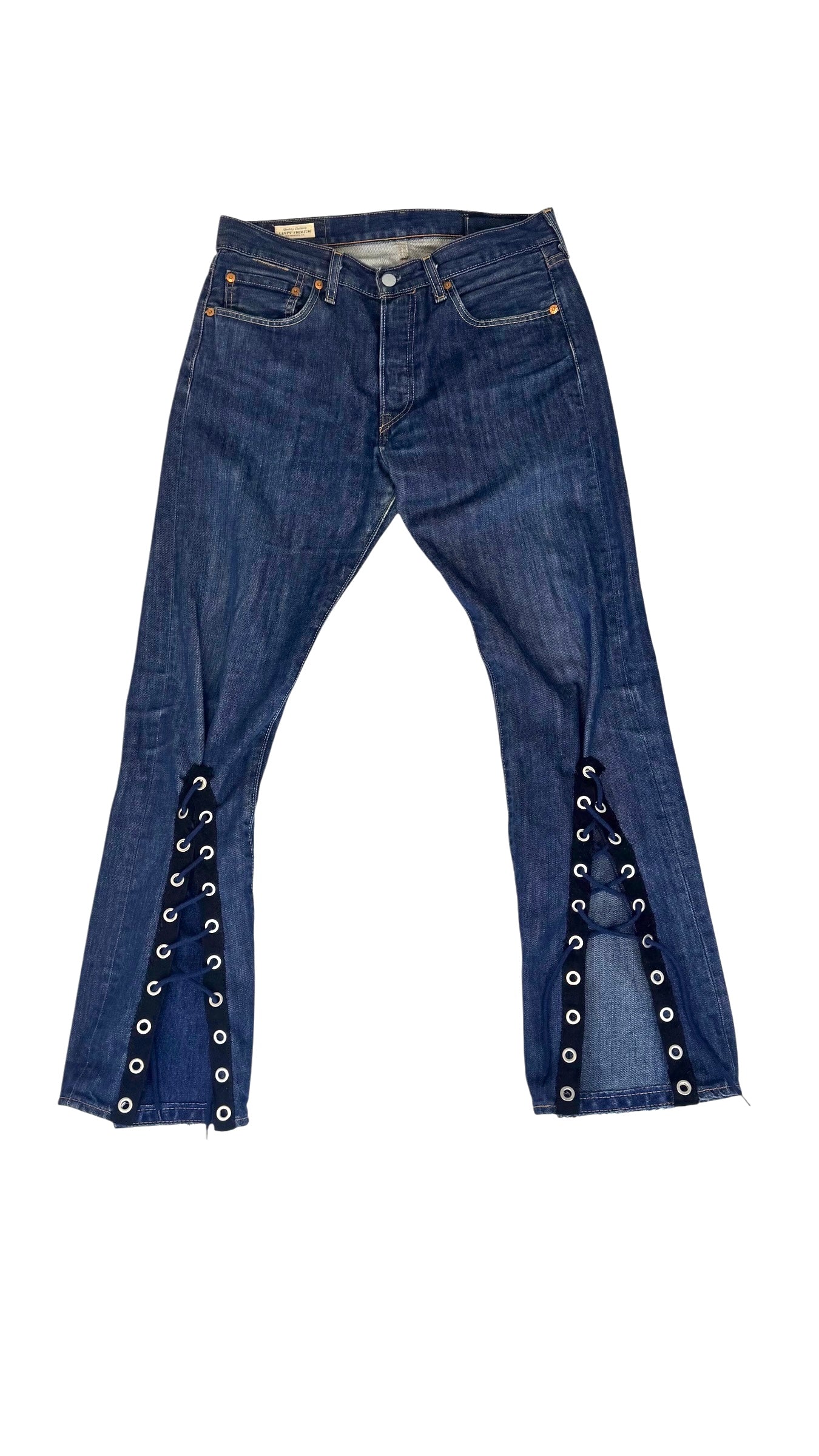 CUSTOM LEVI’S 501 Premium – Lace-up Flare (Archive / Gorpcore)
