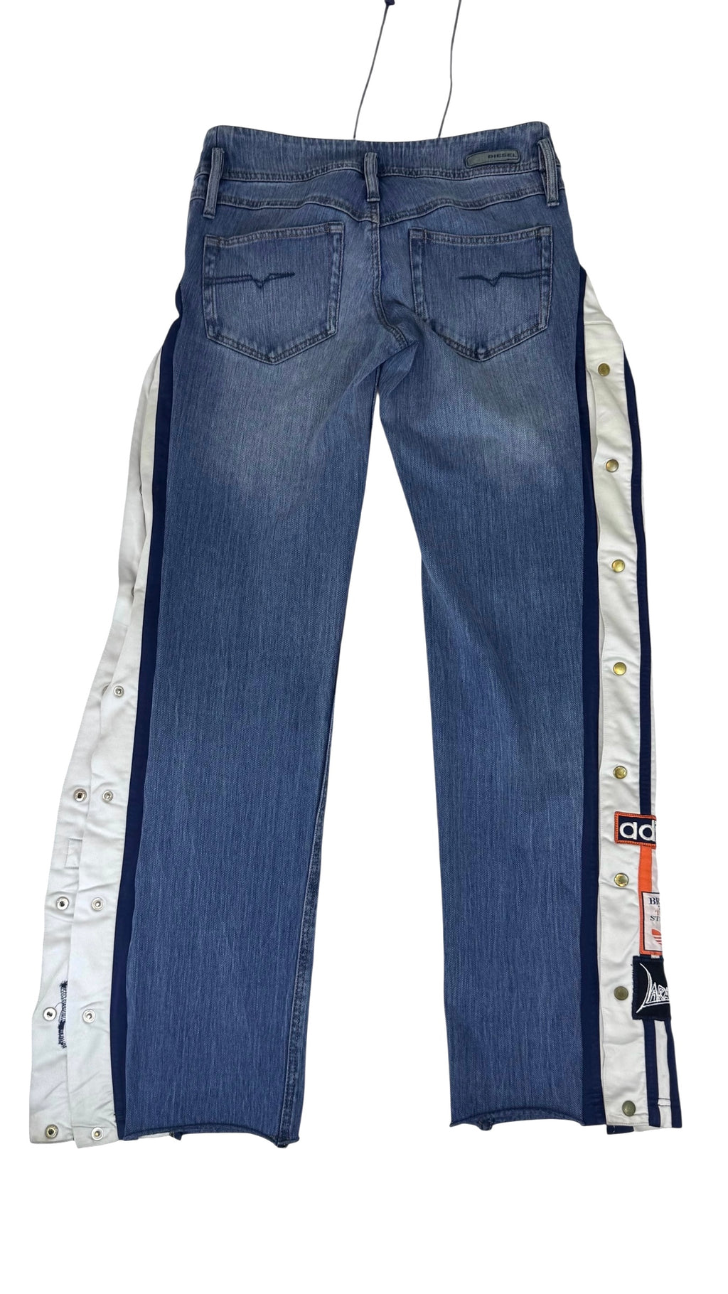 Rework Diesel x Adidas – Unikatowe Jeansy Wide Leg / Flare